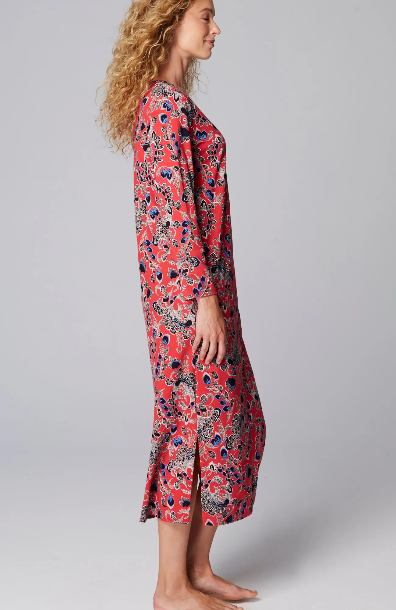 J.Jill Sleep Ultrasoft Long Sleeve Gown Best