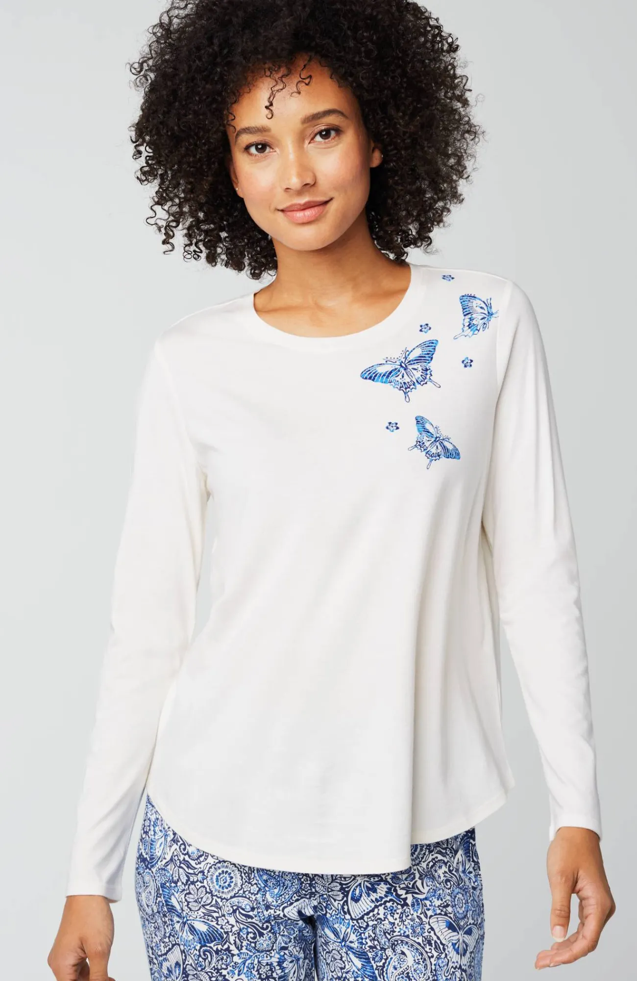 J.Jill Sleep Ultrasoft Long-Sleeve Top Cheap