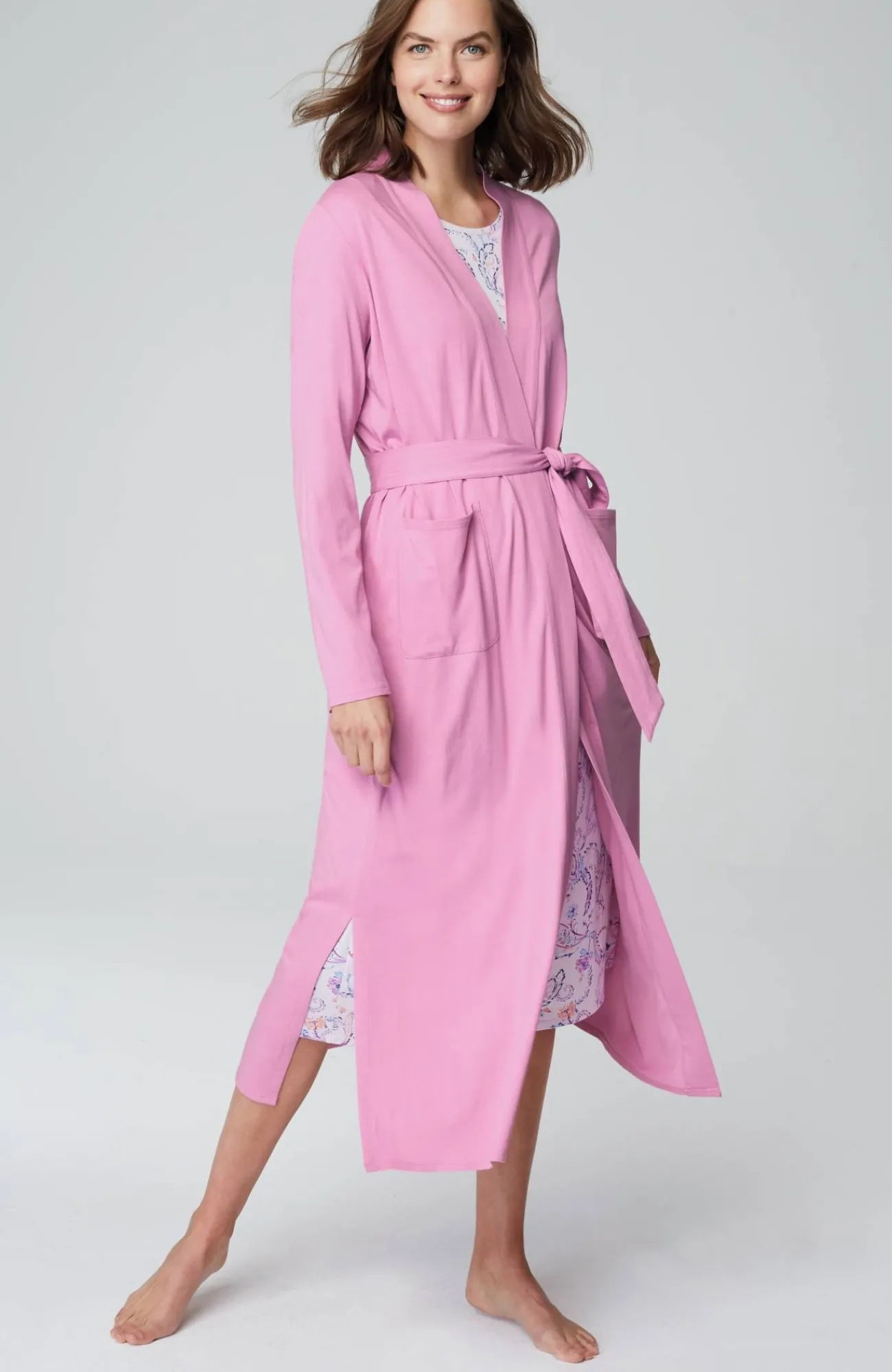 J.Jill Sleep Ultrasoft Patch-Pocket Robe Store