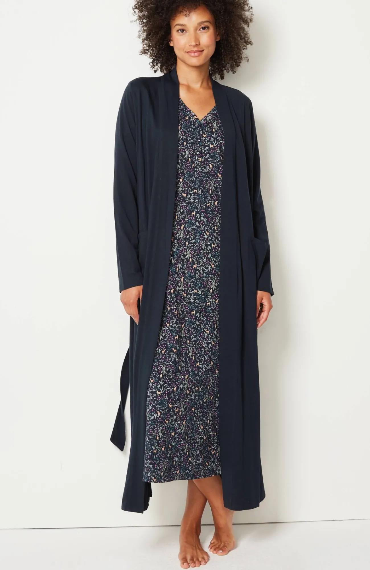 J.Jill Sleep Ultrasoft Patch-Pocket Robe Store