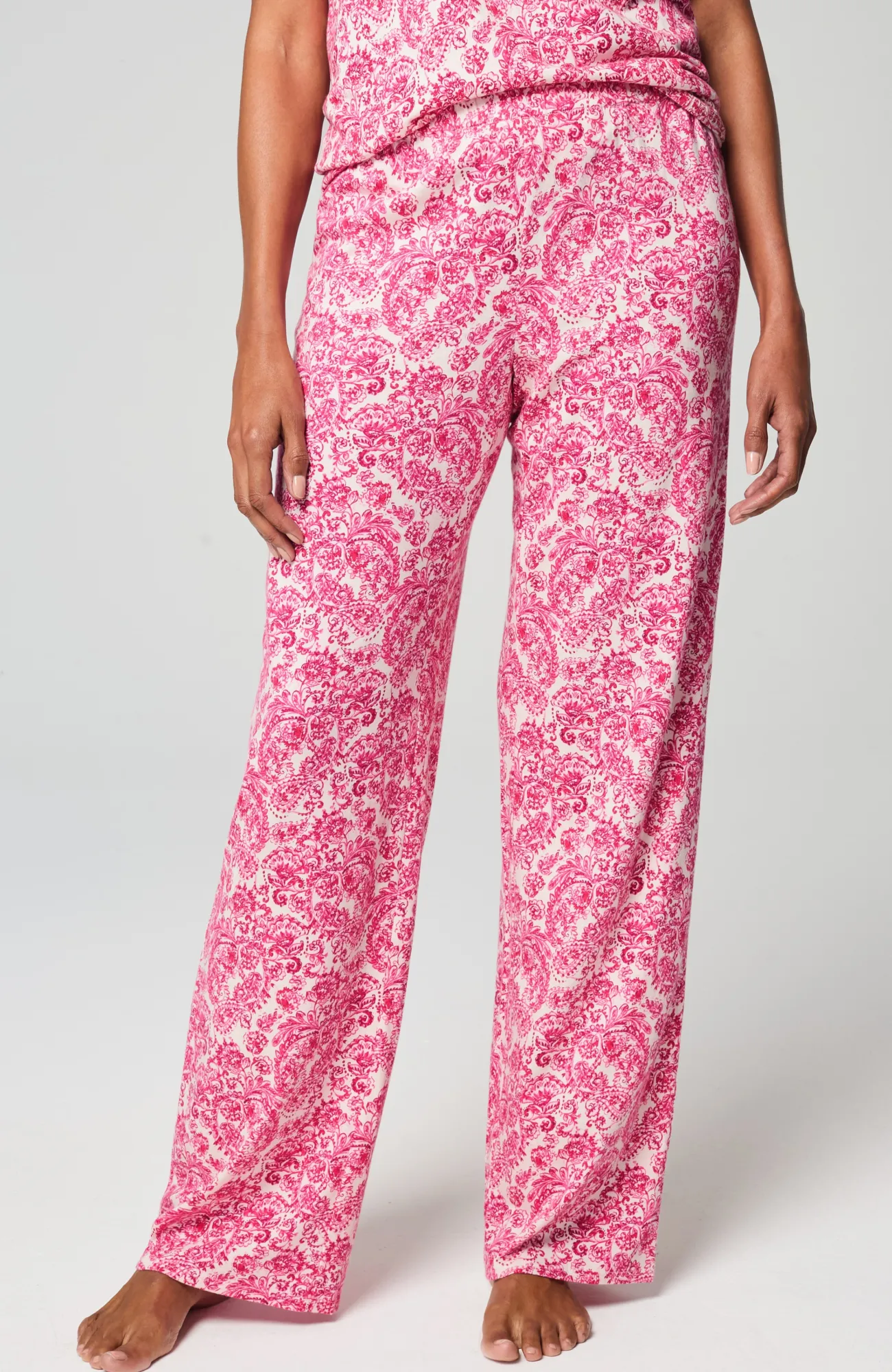 J.Jill Sleep Ultrasoft Relaxed Full-Leg Pants Hot