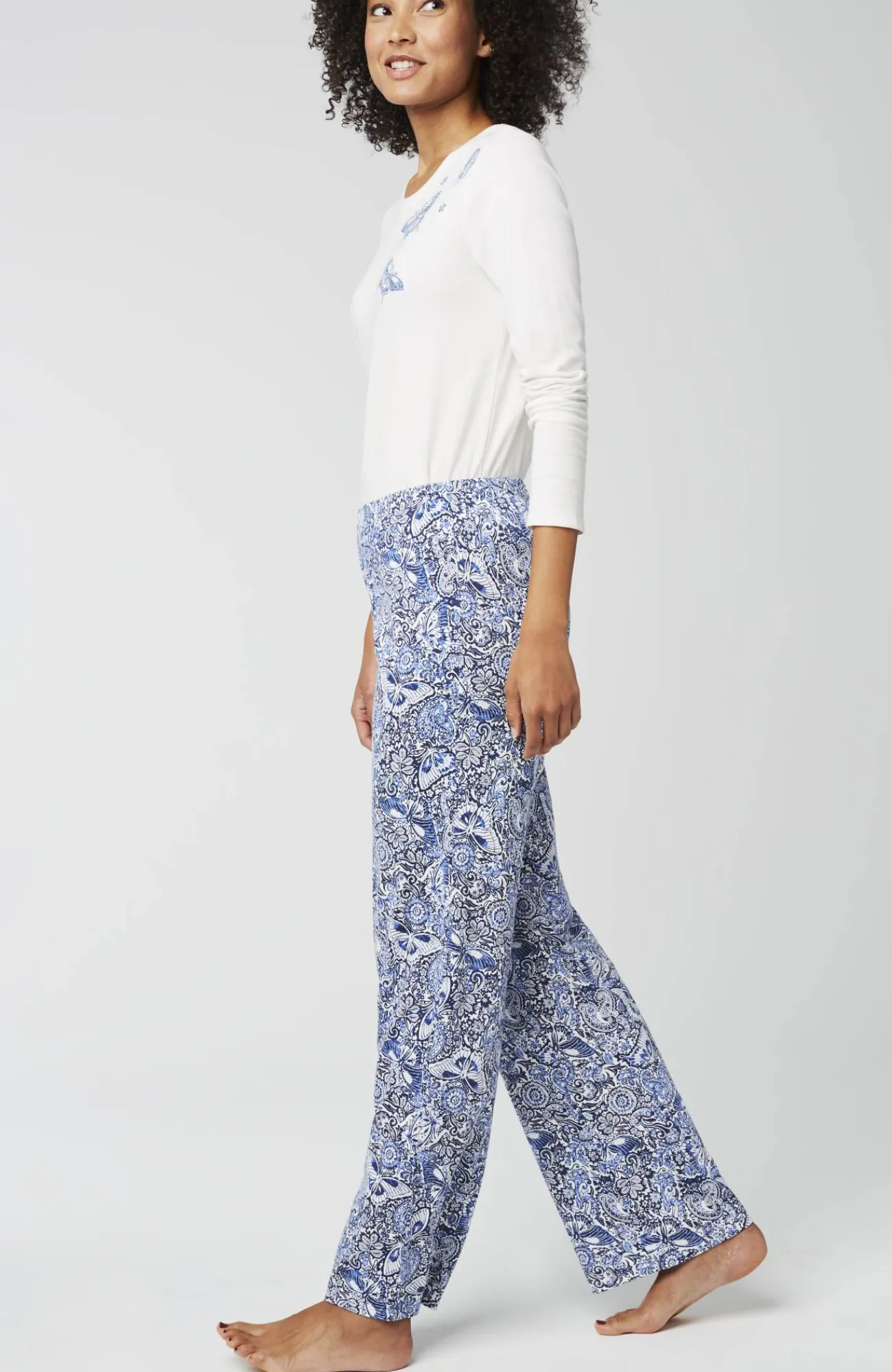 J.Jill Sleep Ultrasoft Relaxed Full-Leg Pants Hot