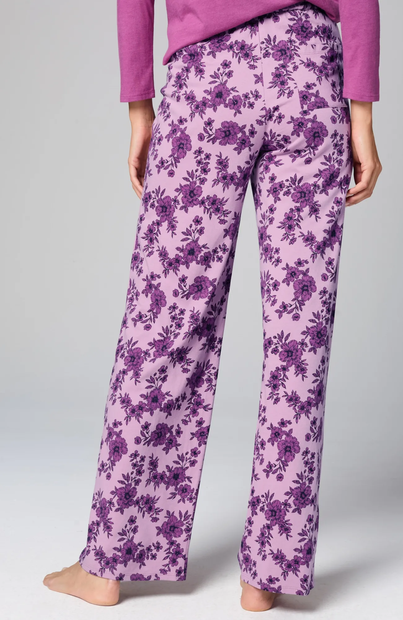 J.Jill Sleep Ultrasoft Relaxed Full-Leg Pants Hot