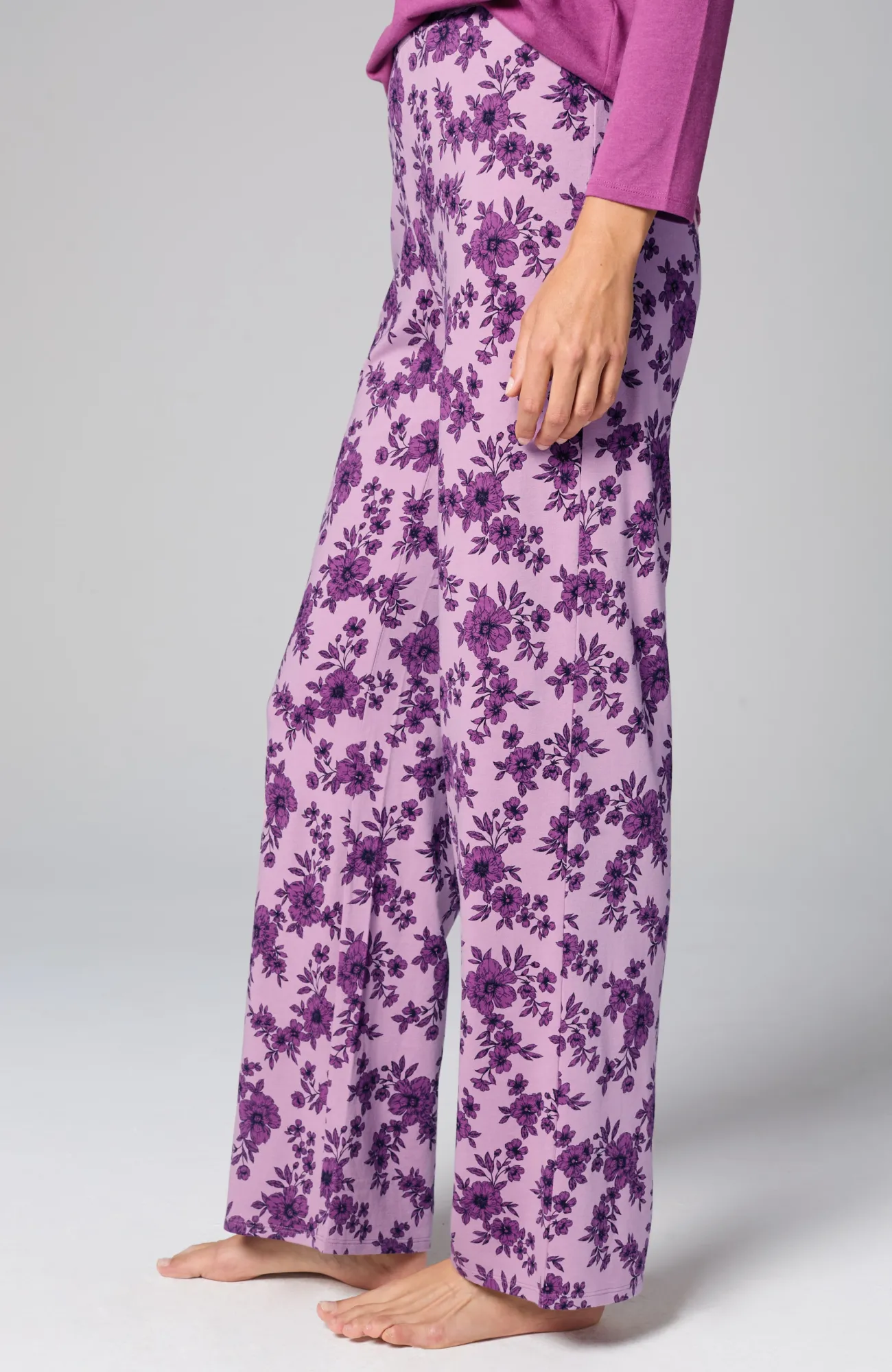 J.Jill Sleep Ultrasoft Relaxed Full-Leg Pants Hot