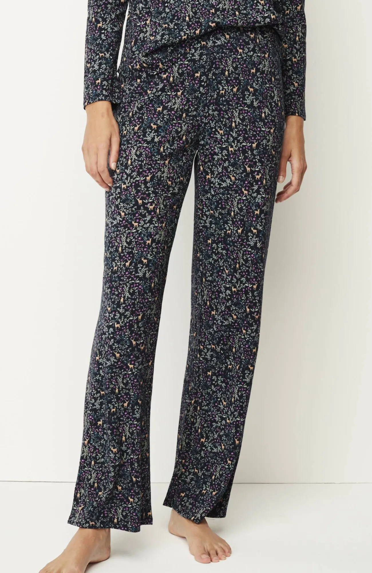 J.Jill Sleep Ultrasoft Relaxed Full-Leg Pants Hot