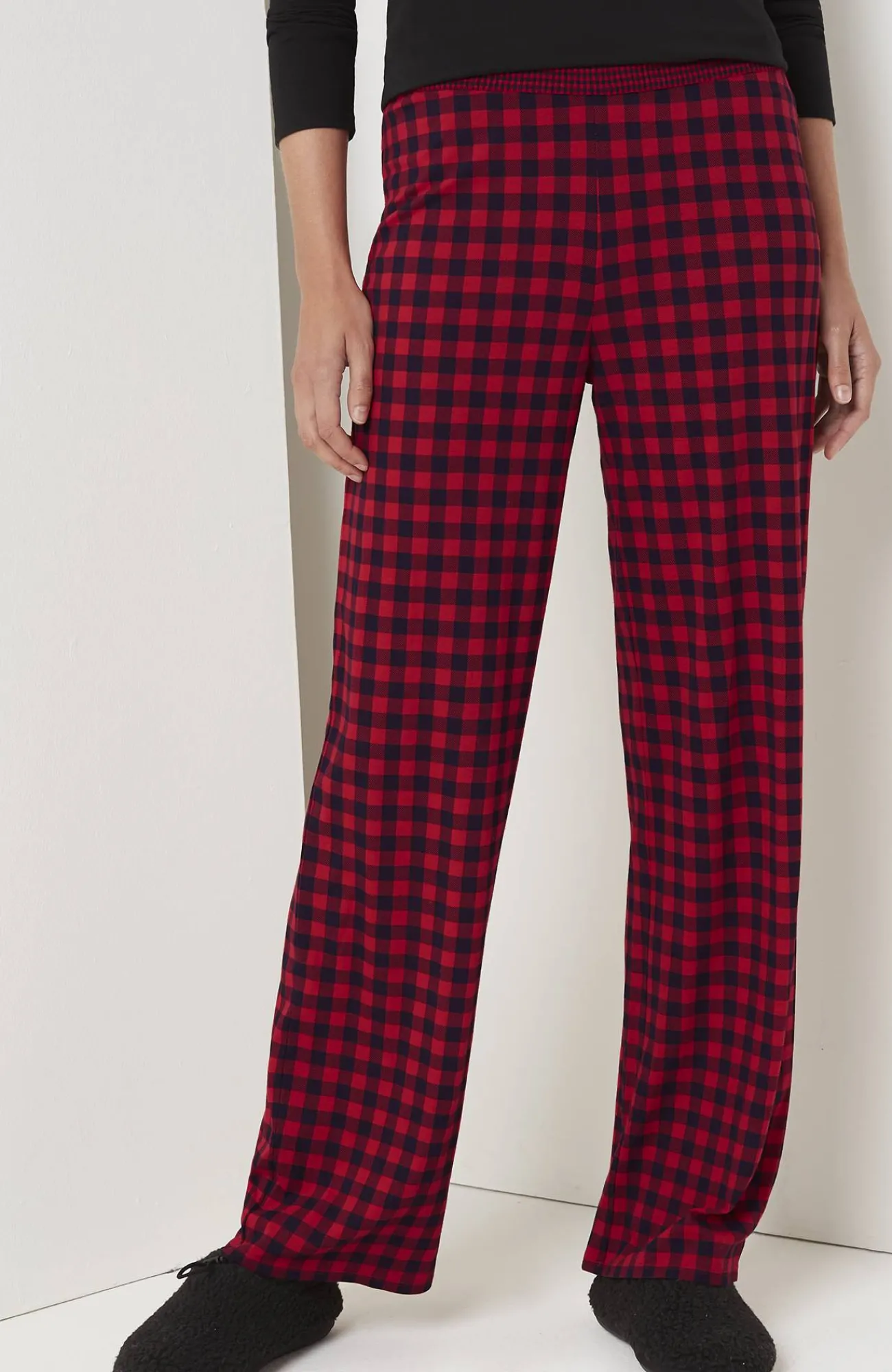 J.Jill Sleep Ultrasoft Relaxed Full-Leg Pants Hot
