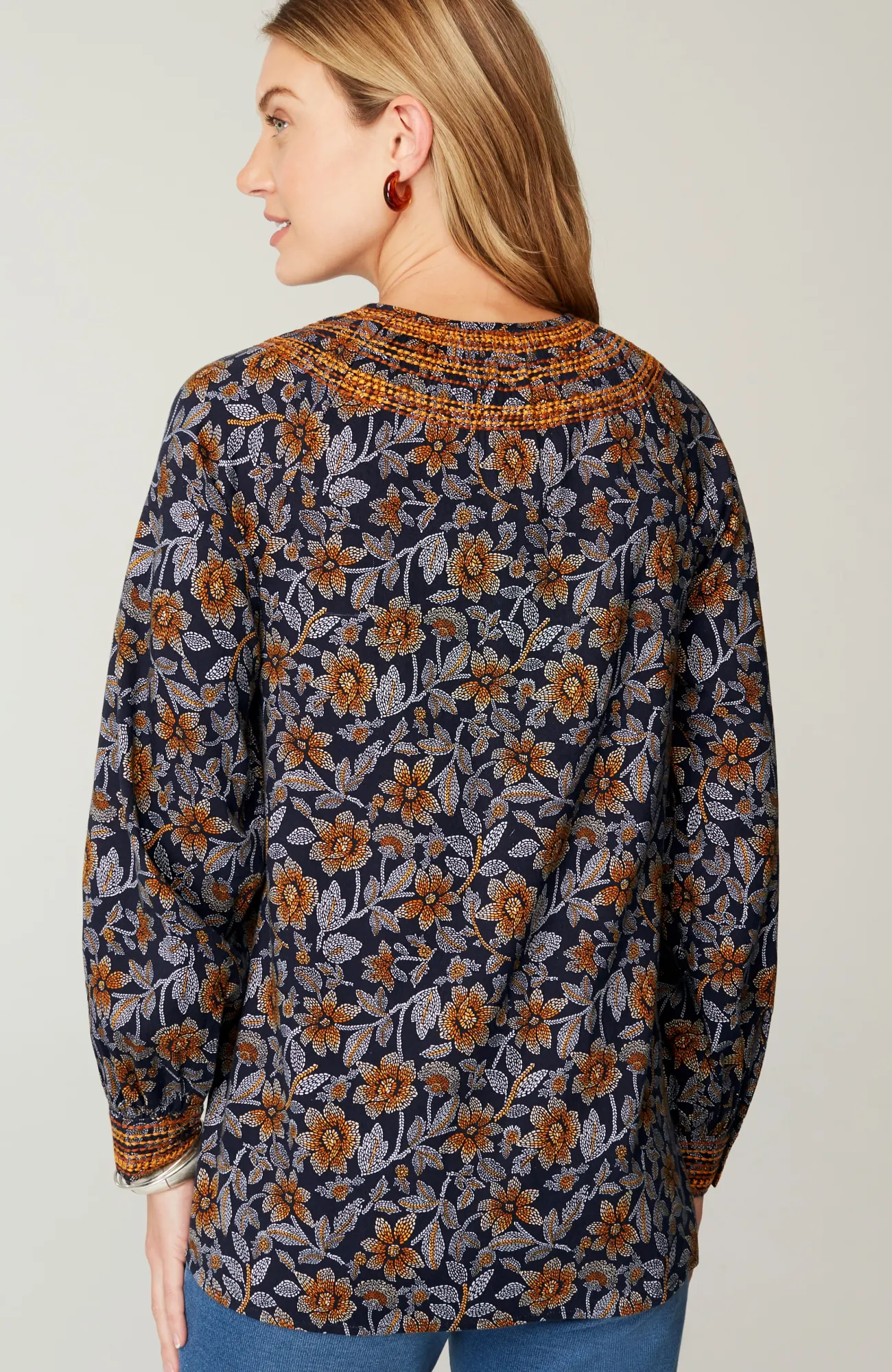 J.Jill Sleep Ultrasoft V-Neck Soft Blue Bird Paradise Store