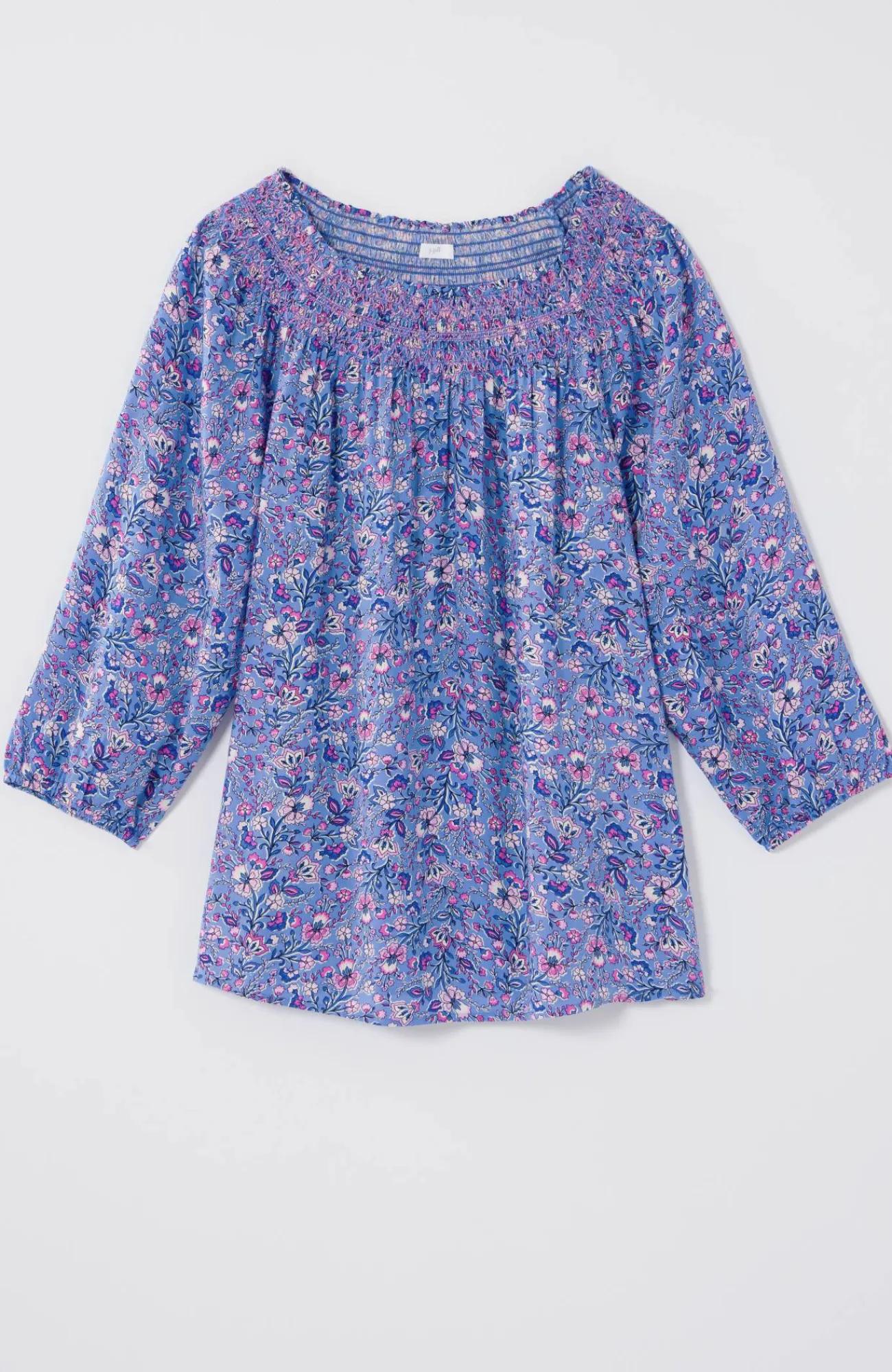 J.Jill Smocked Two-Way A-Line Top Best