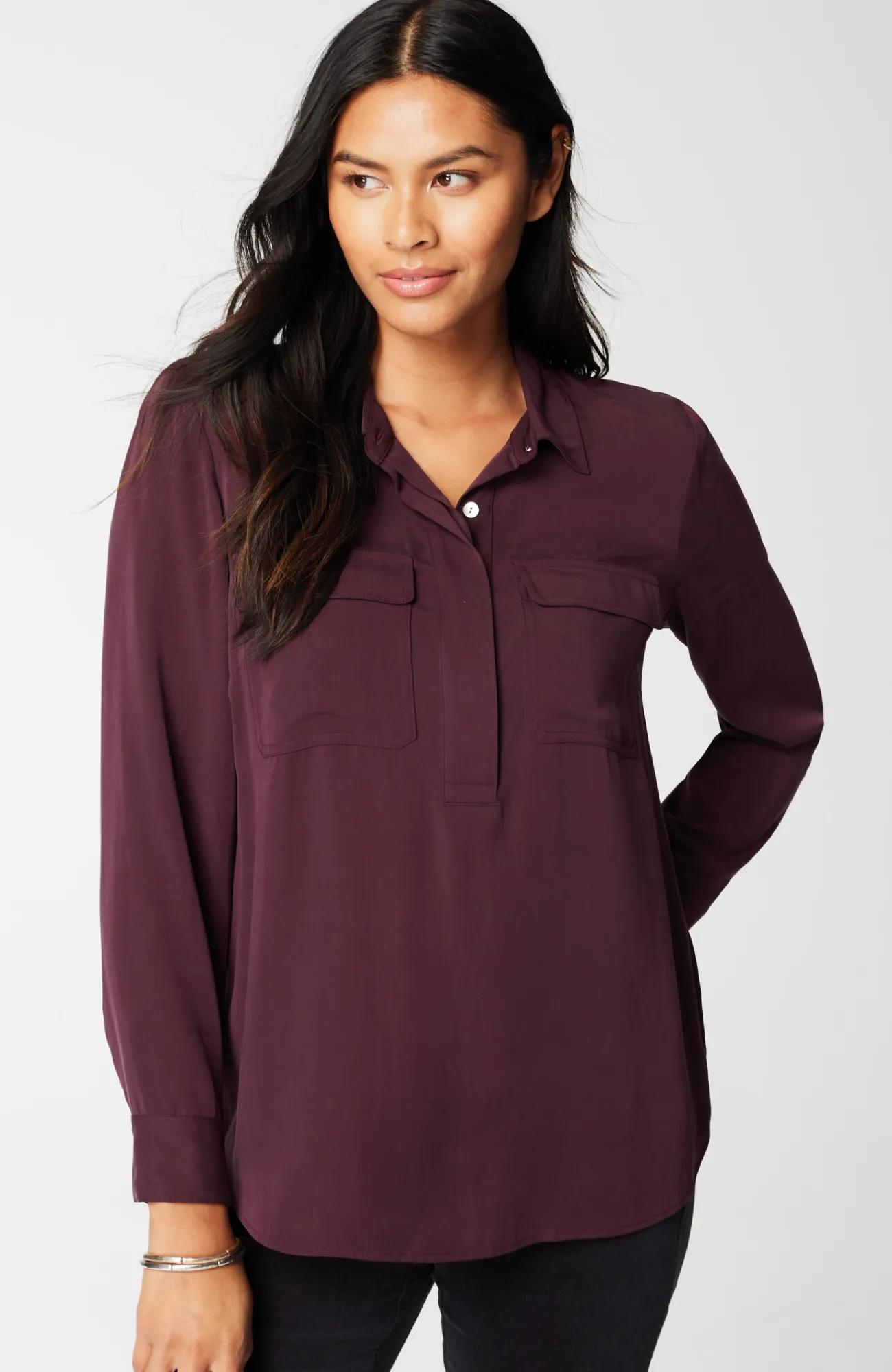 J.Jill Soft Luxe Utility Popover Discount
