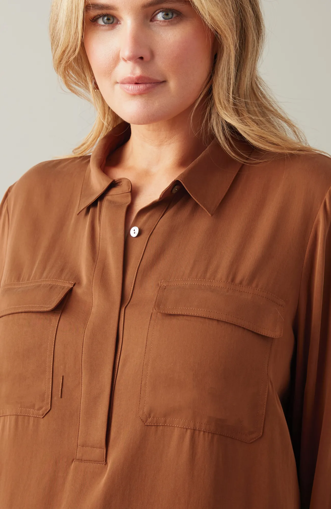 J.Jill Soft Luxe Utility Popover Discount
