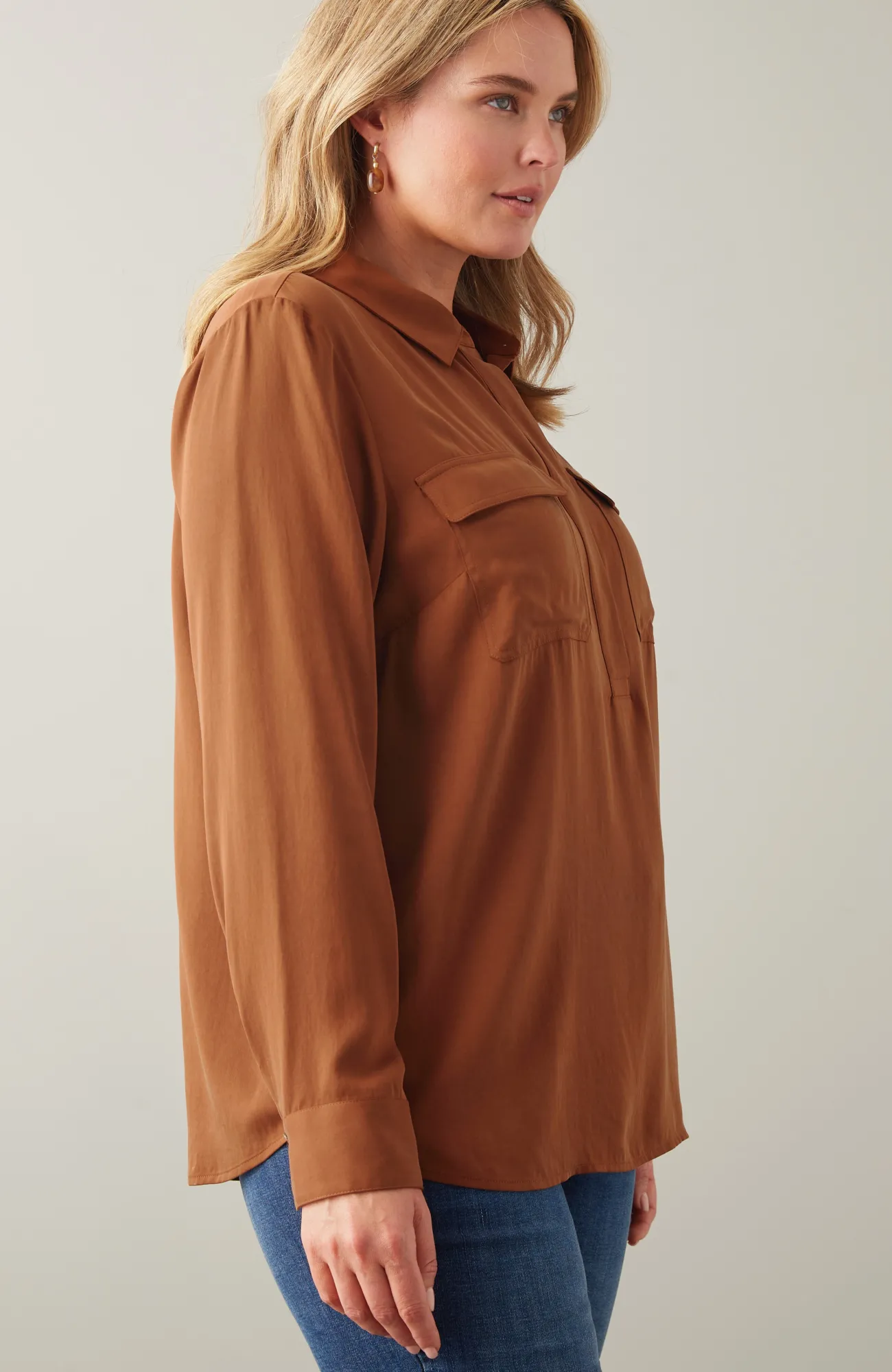 J.Jill Soft Luxe Utility Popover Discount