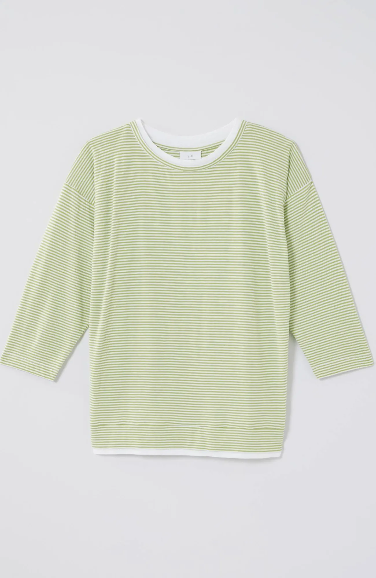 J.Jill Striped Double-Layer Tee New