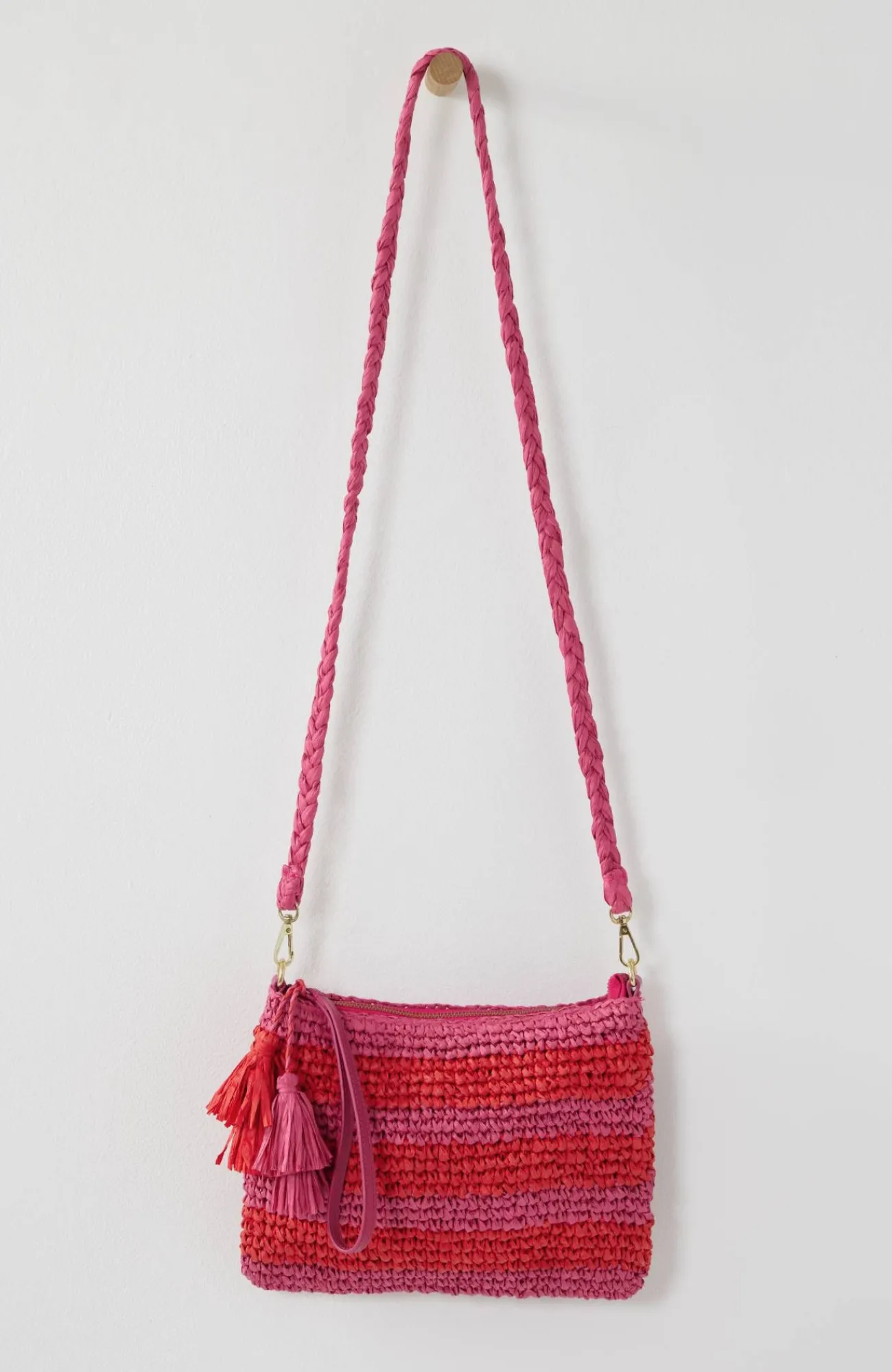 J.Jill Striped Paper Straw Crossbody Sale