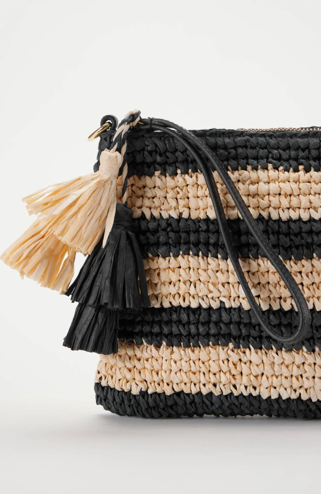 J.Jill Striped Paper Straw Crossbody Sale
