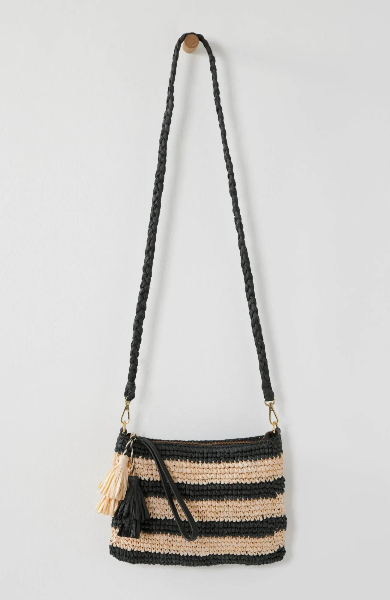 J.Jill Striped Paper Straw Crossbody Sale