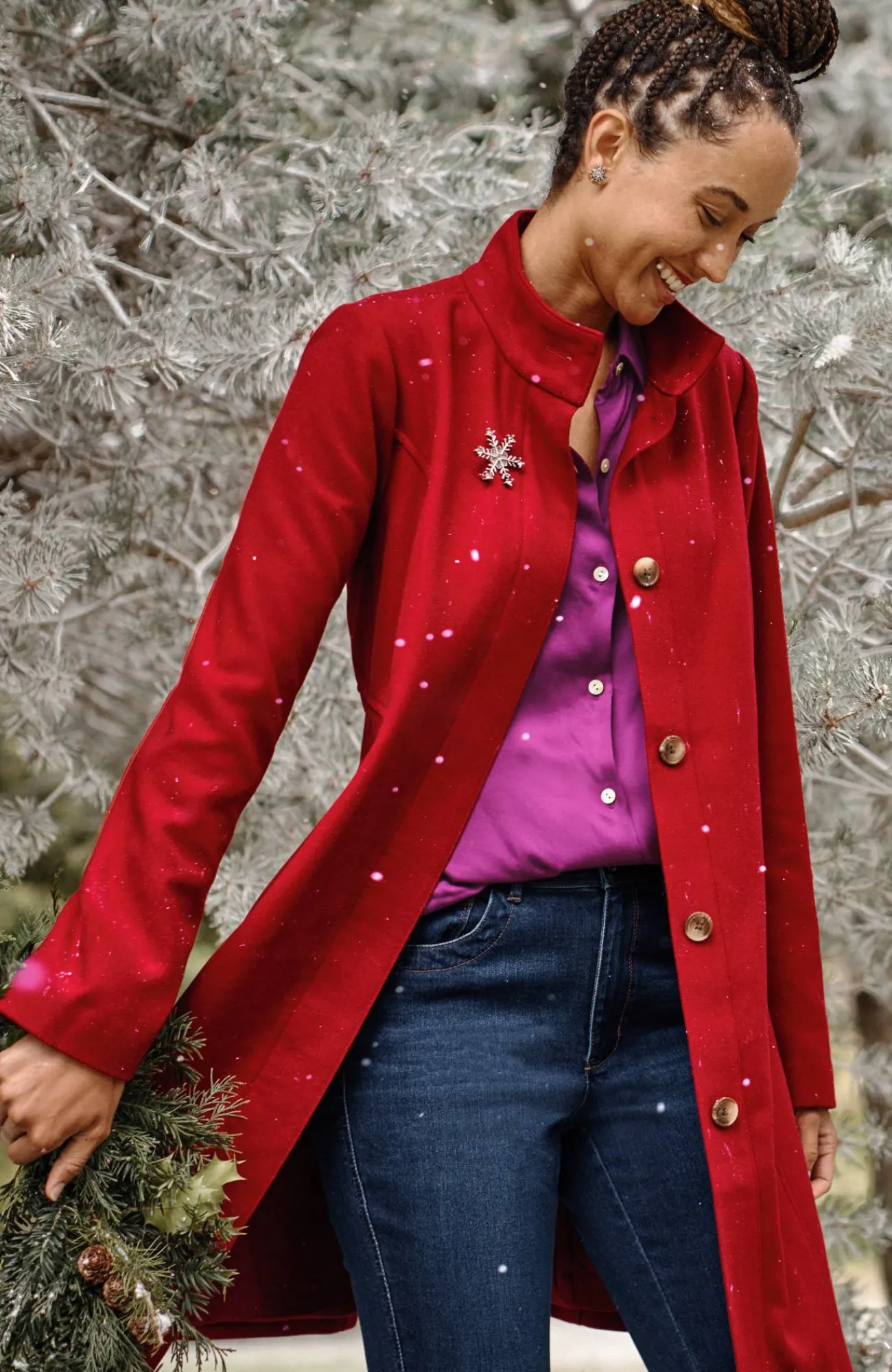 J.Jill The Journey Coat Scarlet Online
