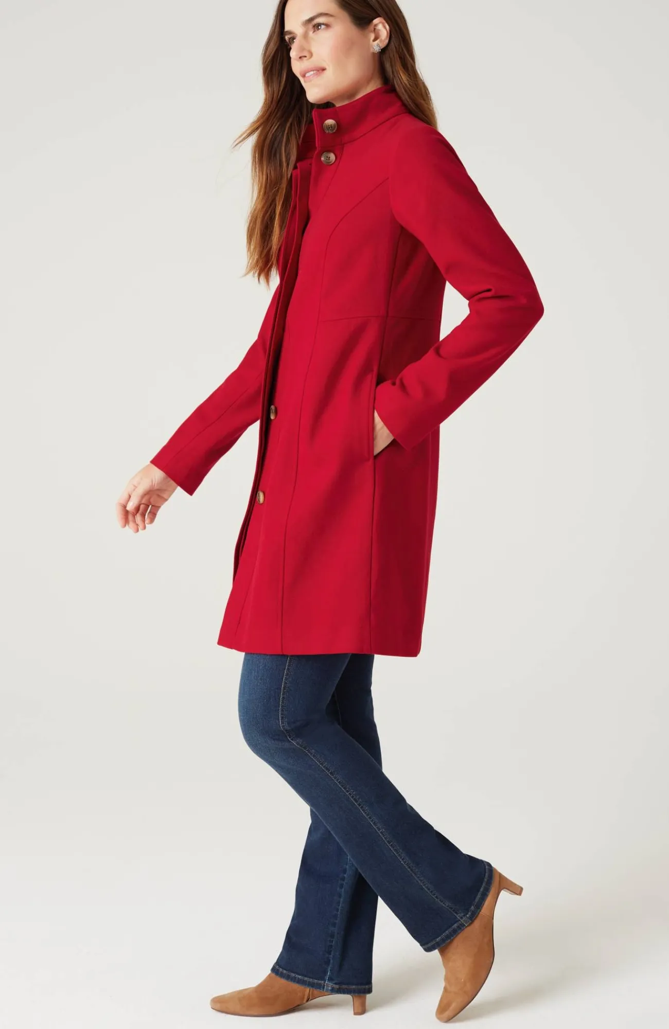 J.Jill The Journey Coat Scarlet Online