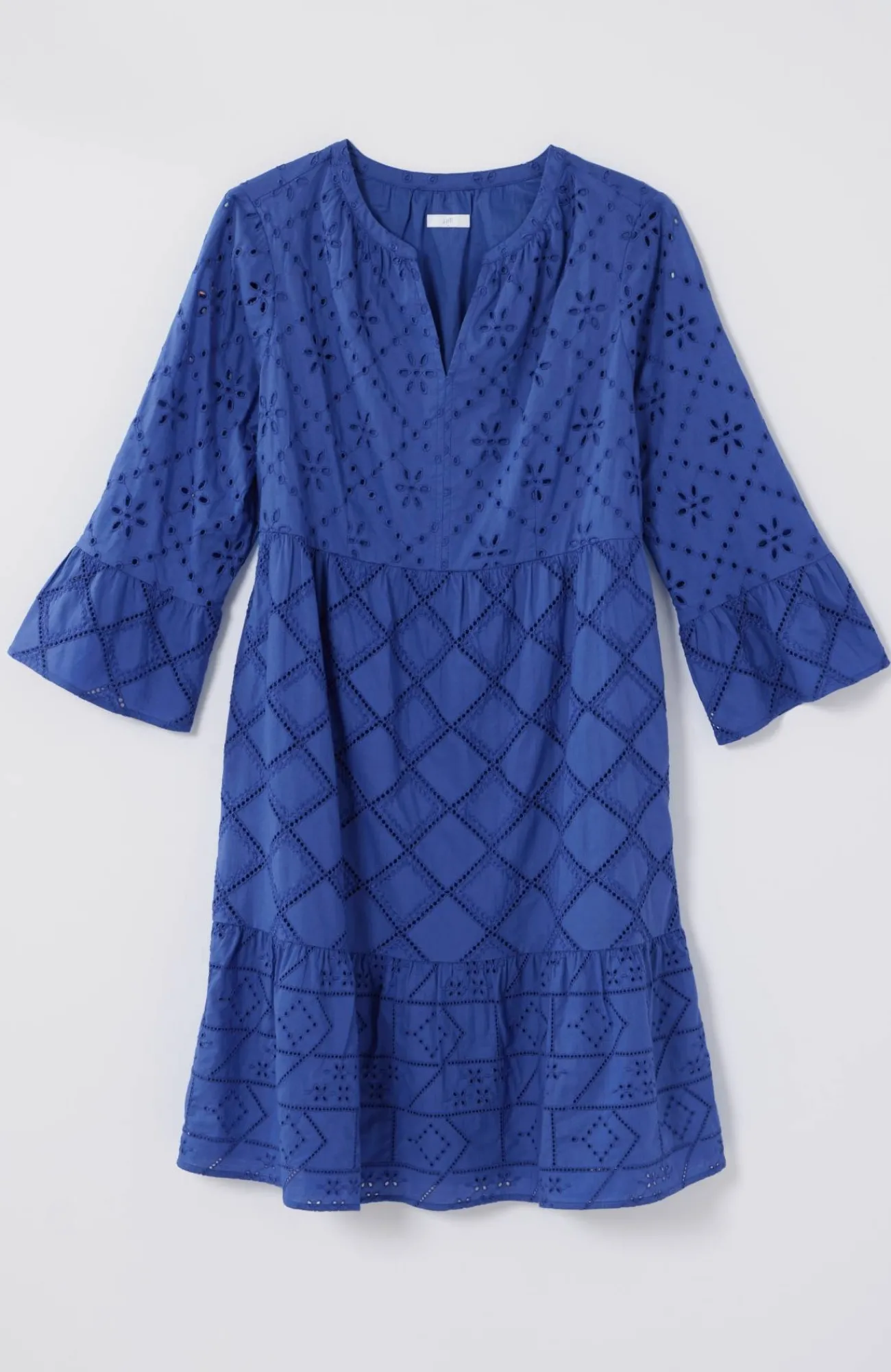 J.Jill Tiered Eyelet Dress Amalfi Coast Hot