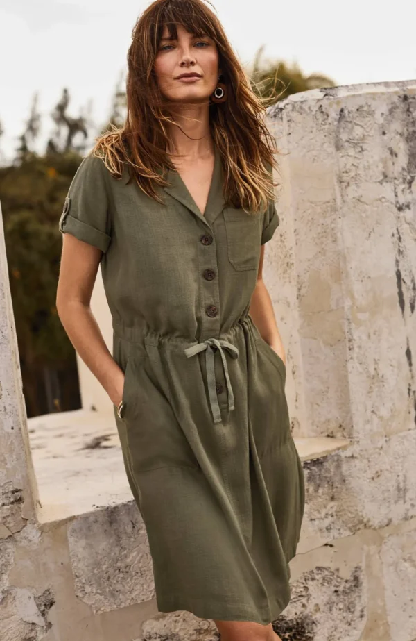 J.Jill Utility Shirtdress Pesto Best Sale