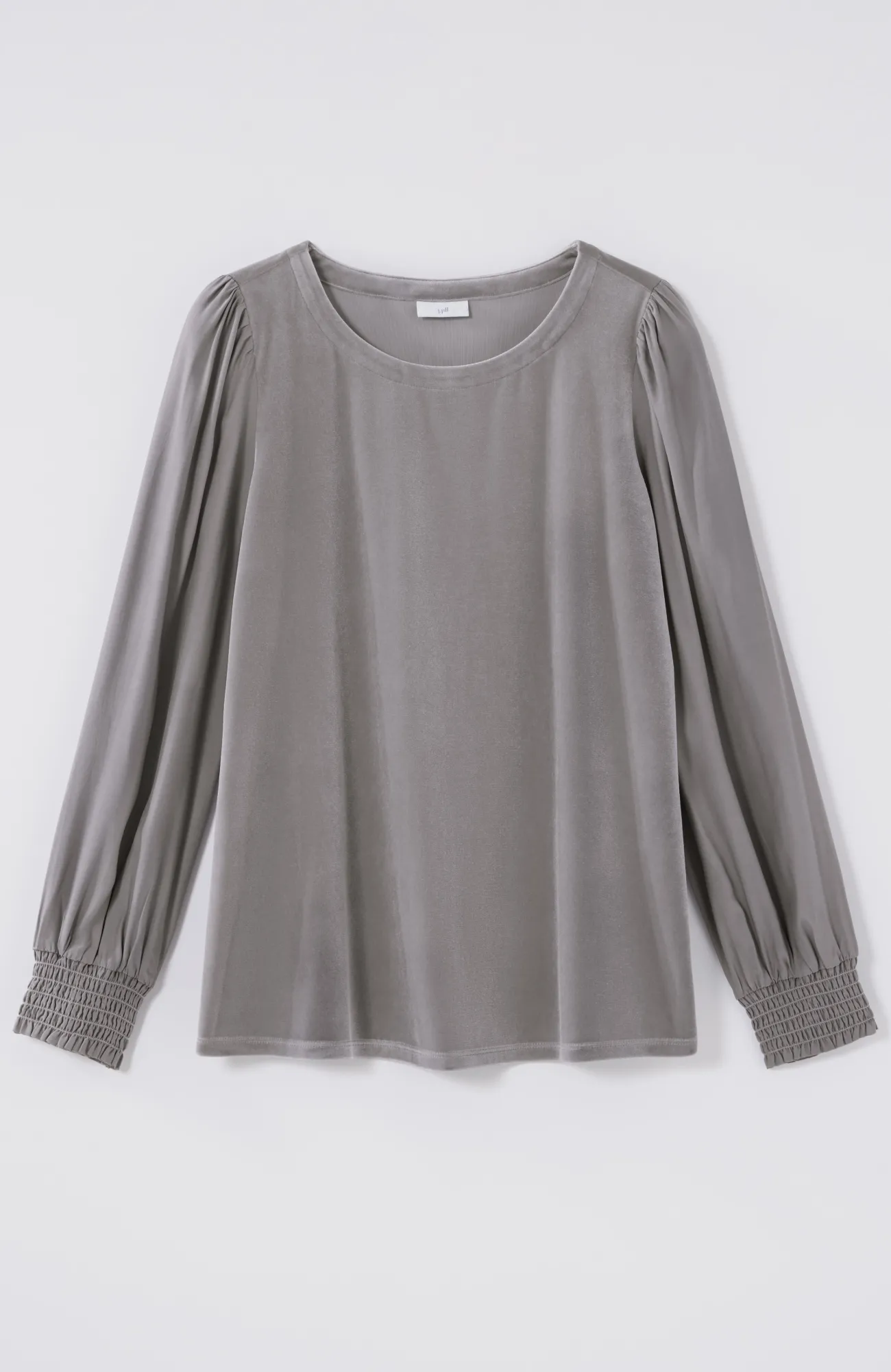 J.Jill Velour Mixed-Media Top Hot