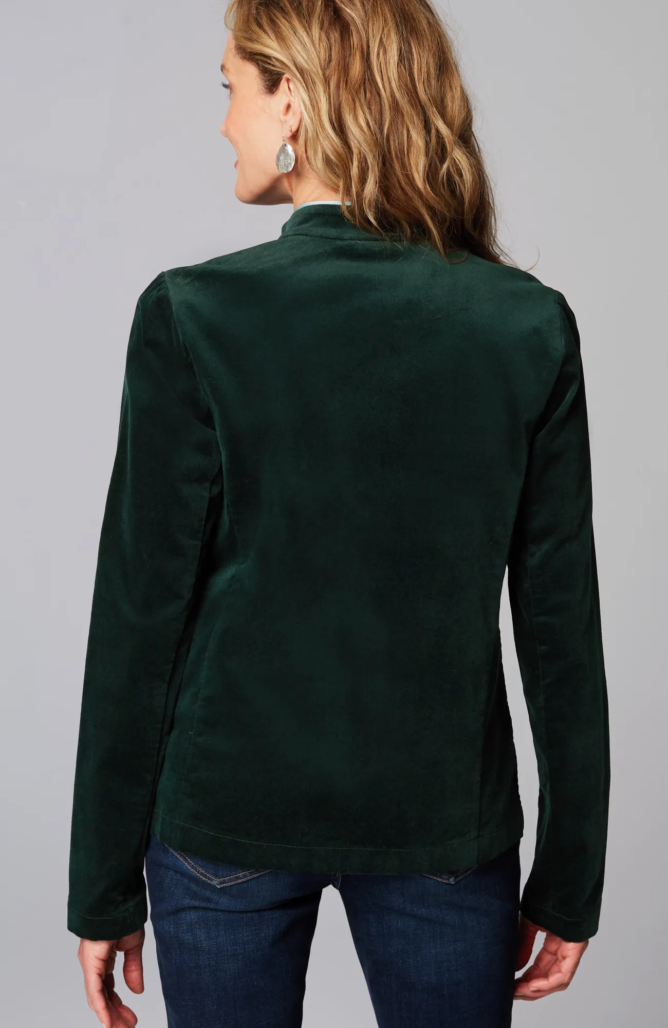 J.Jill Velveteen-Stretch Military Jacket Online