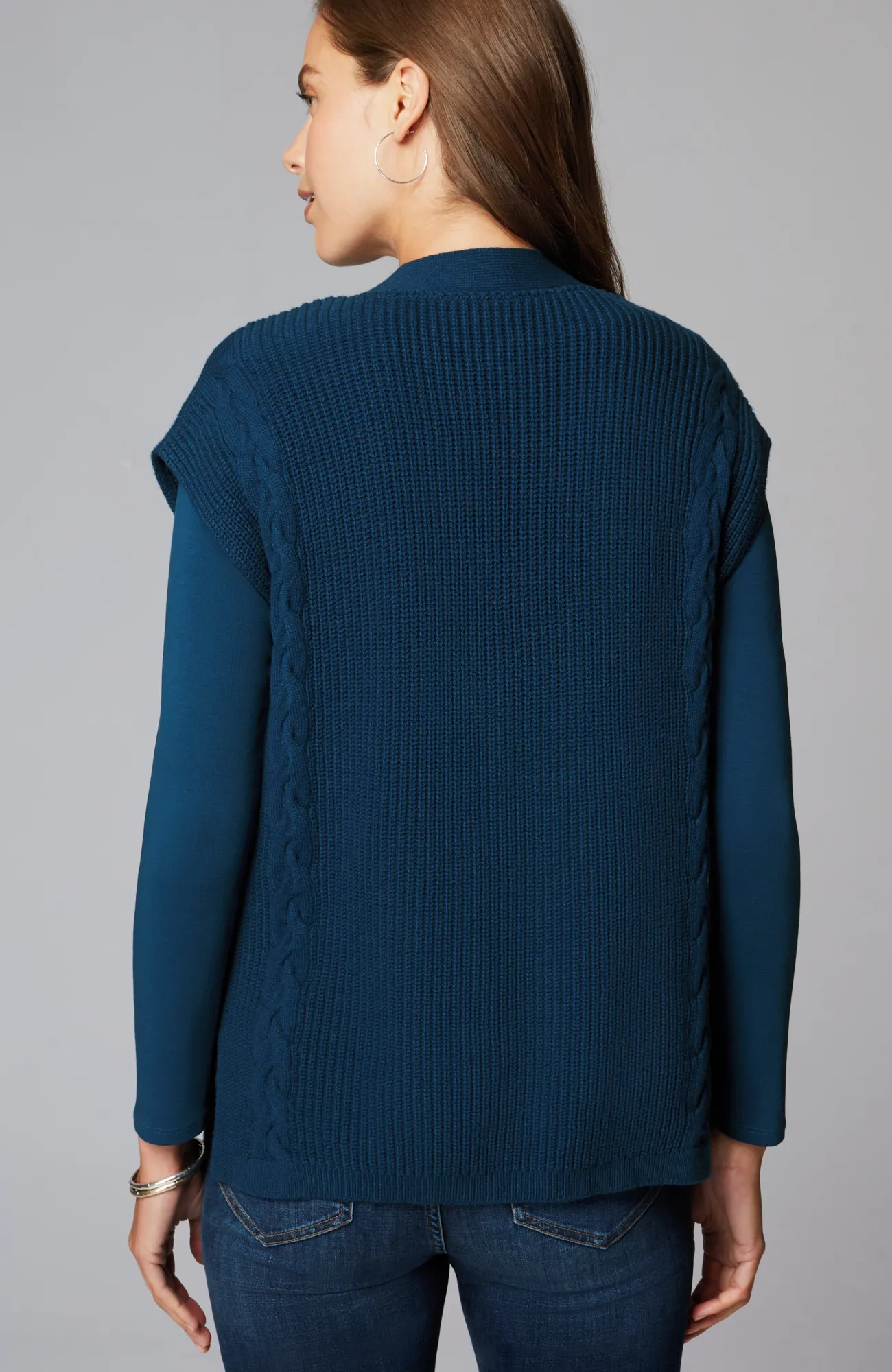 J.Jill V-Neck Cable Vest Online