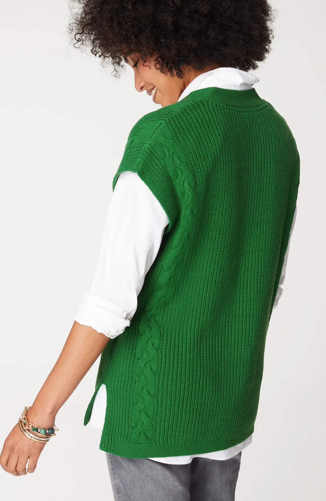 J.Jill V-Neck Cable Vest Online