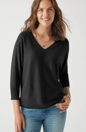 J.Jill V-Neck Dolman Pullover Sweater Hot