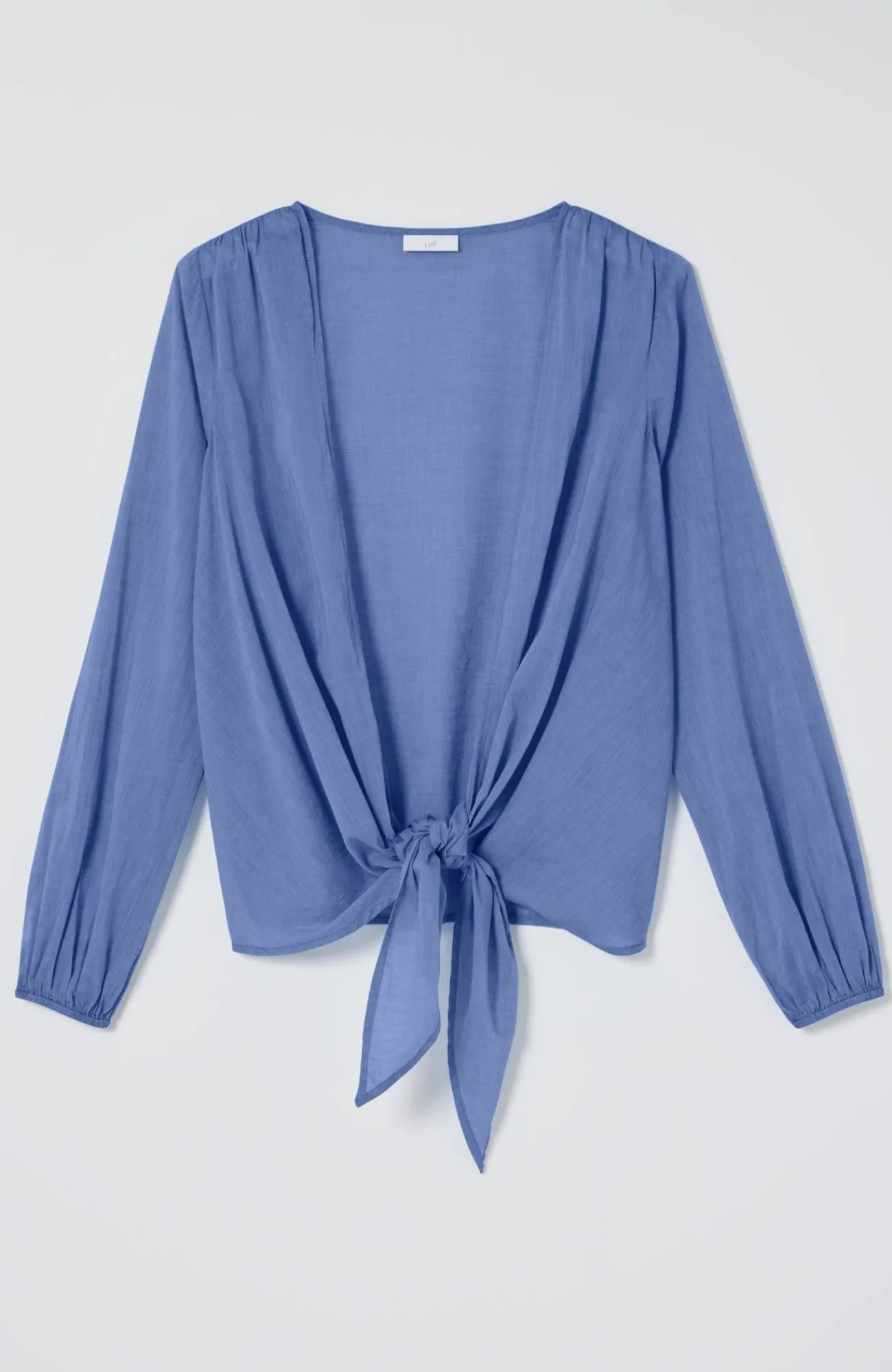 J.Jill Voile Tie-Front Topper Twilight Sky Cheap