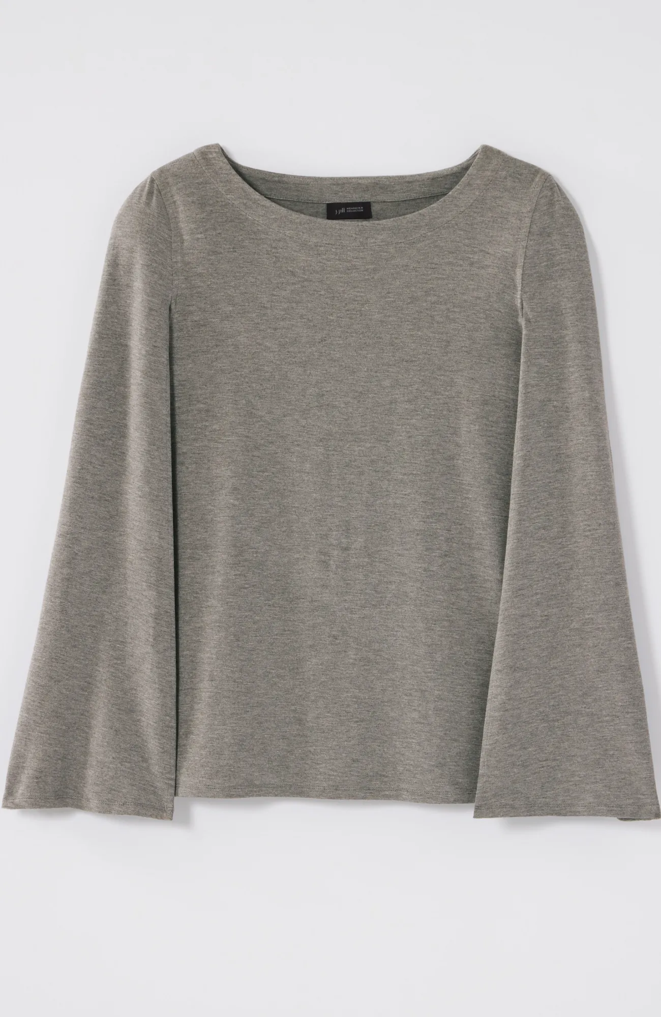 J.Jill Wearever Cape Top Dark Grey Heather Best