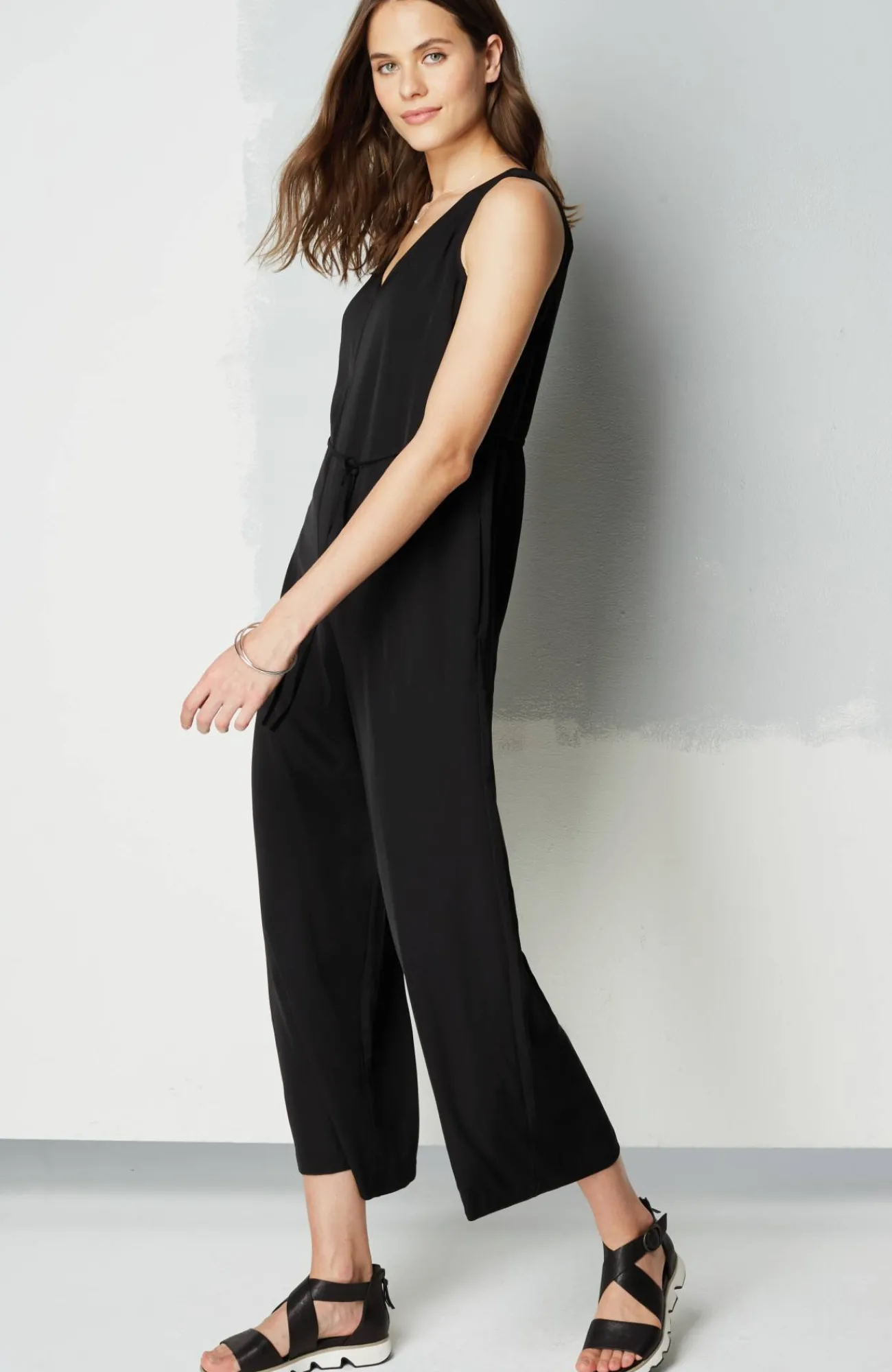 J.Jill Wearever Double-V-Neck Jumpsuit Discount