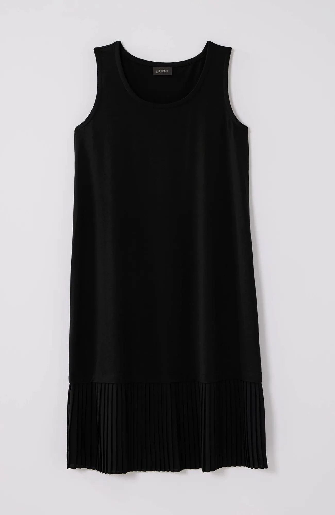J.Jill Wearever Pleated-Hem Dress Black Clearance