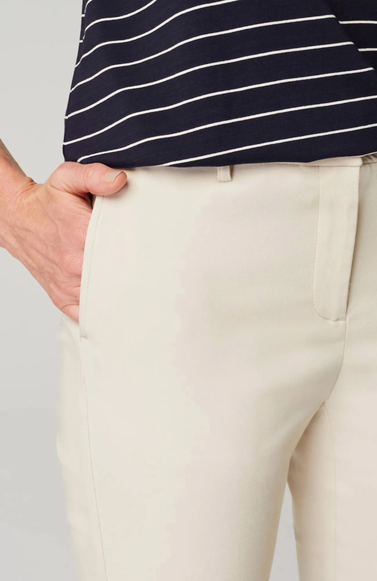 J.Jill Wearever Refined Twill Woven Trousers Moonbeam Cheap