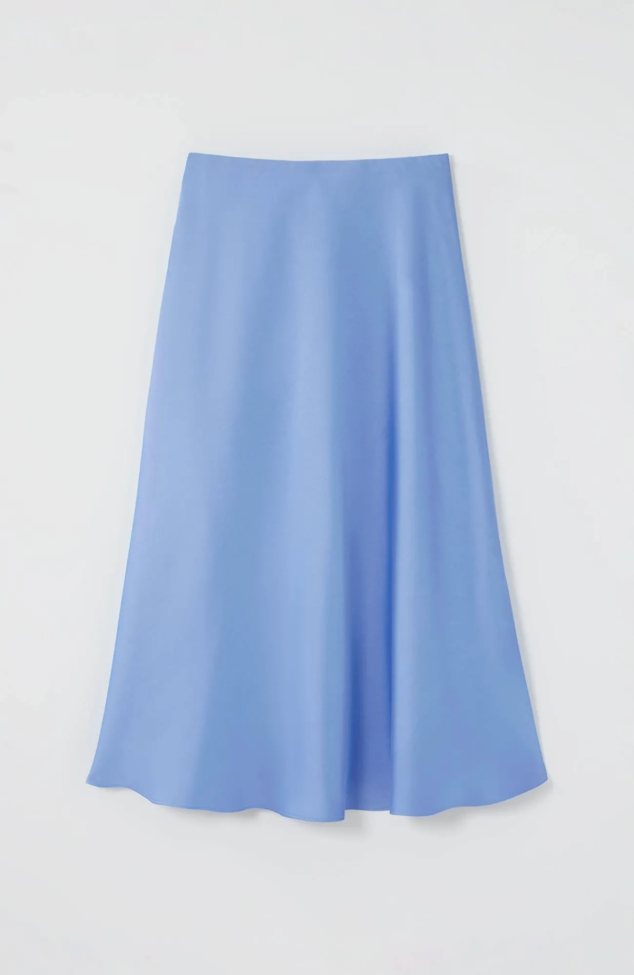 J.Jill Wearever Satin A-Line Skirt Blue Jay Store