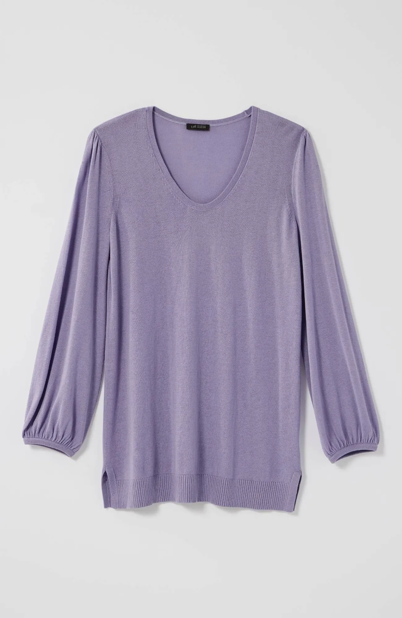 J.Jill Wearever Silk-Blend Blouson-Sleeve Sweater Outlet