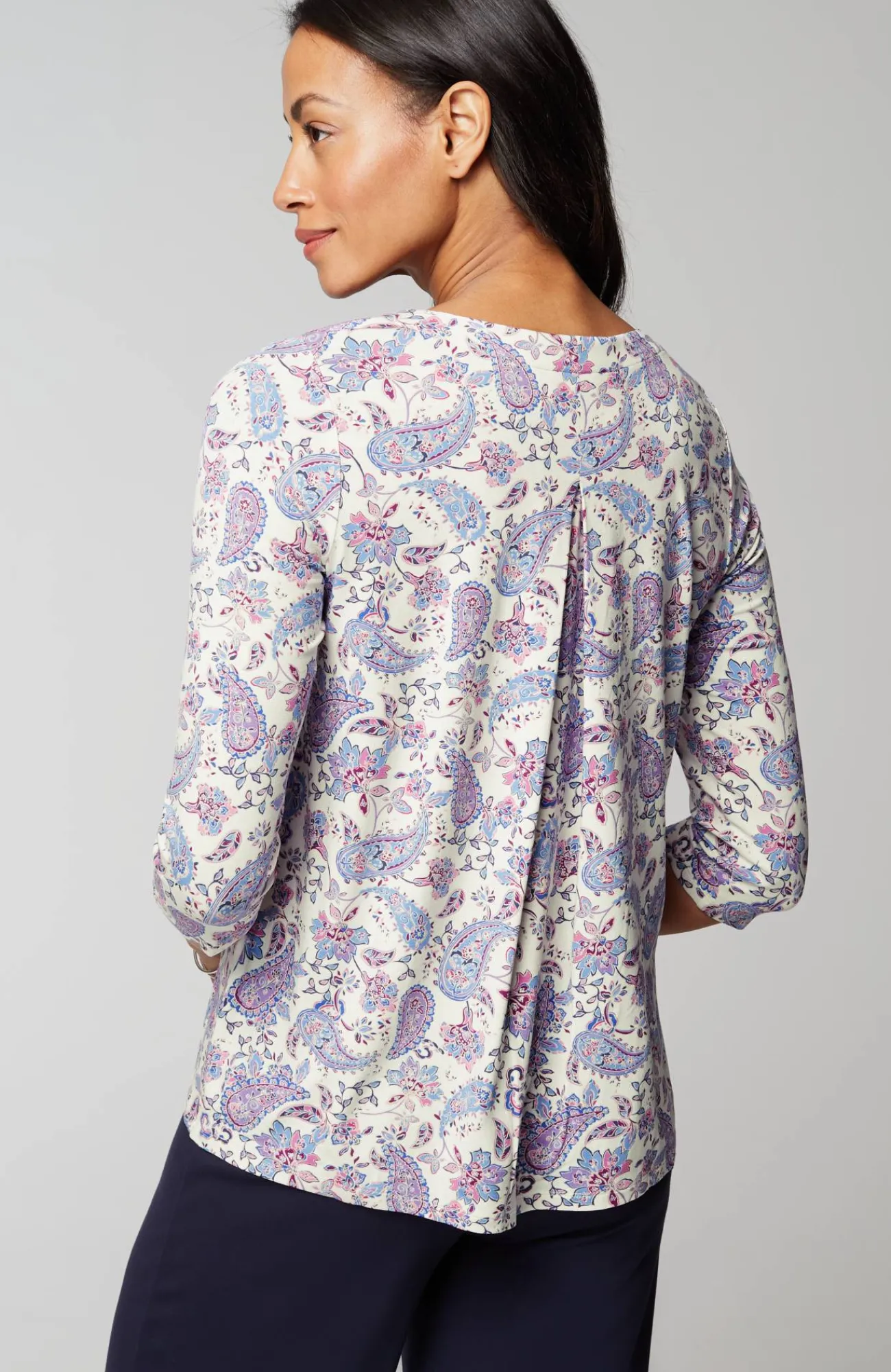 J.Jill Wearever V-Neck Ballet-Sleeve Top Hot