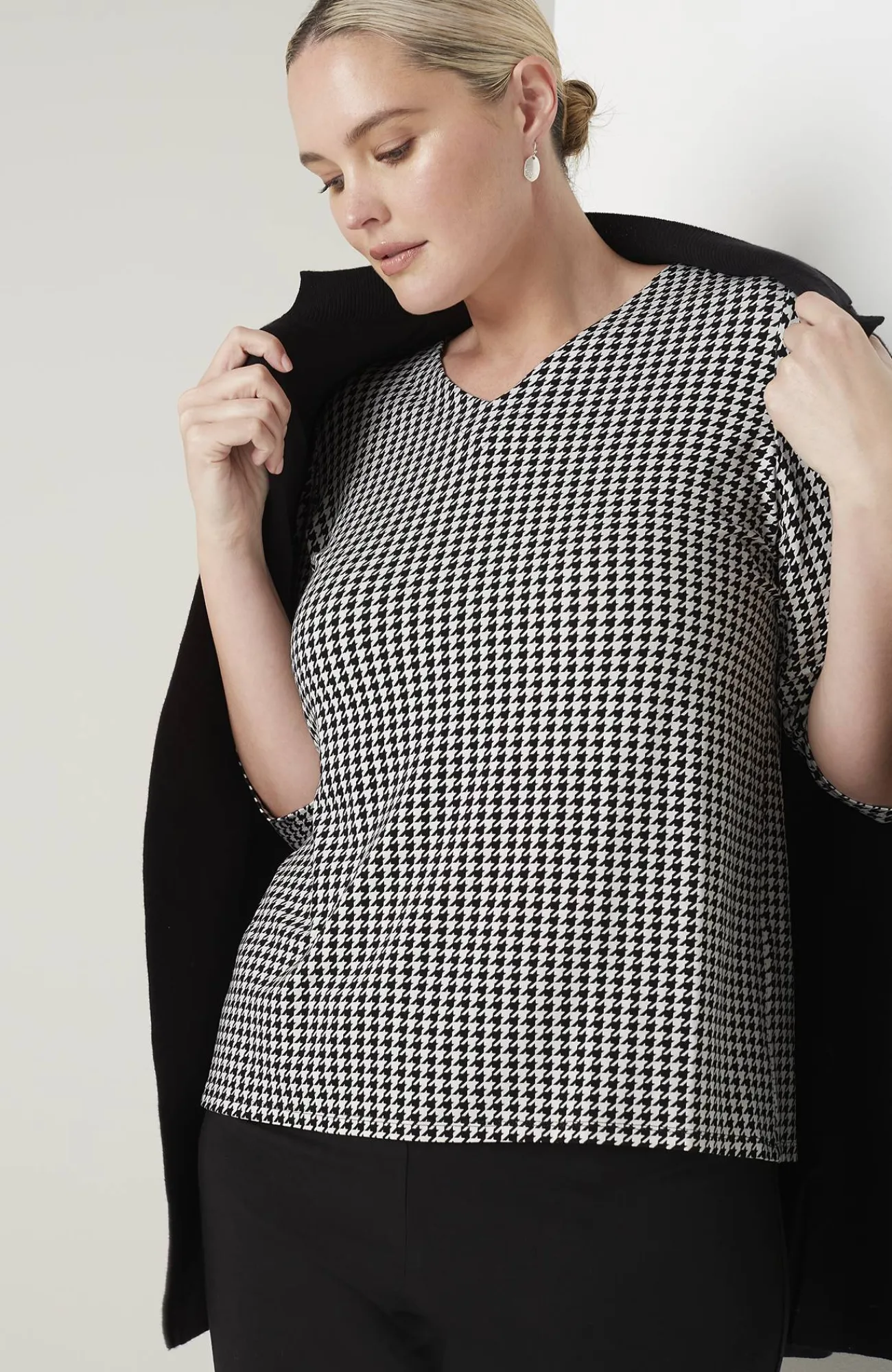 J.Jill Wearever V-Neck Ballet-Sleeve Top Hot