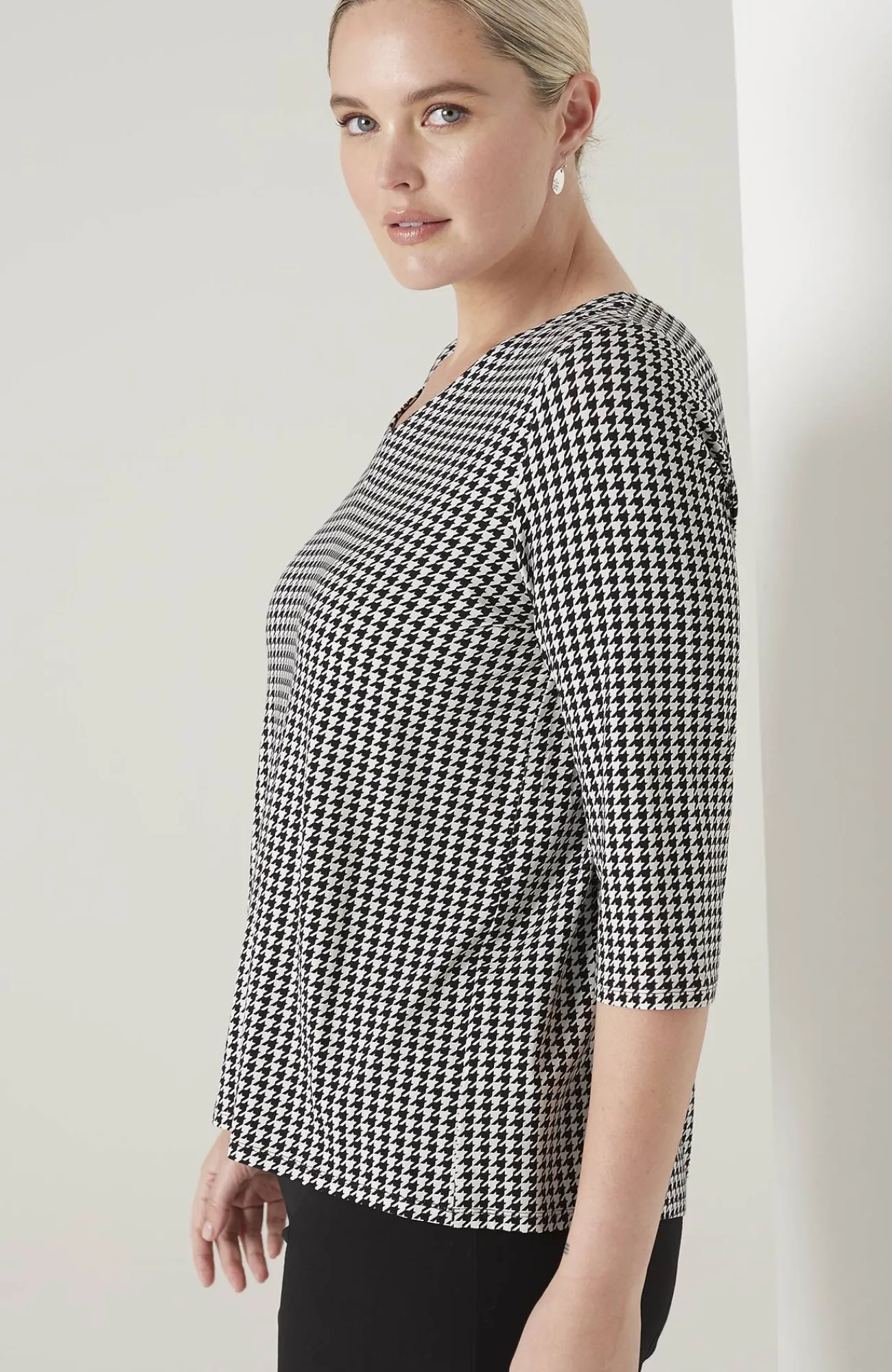 J.Jill Wearever V-Neck Ballet-Sleeve Top Hot