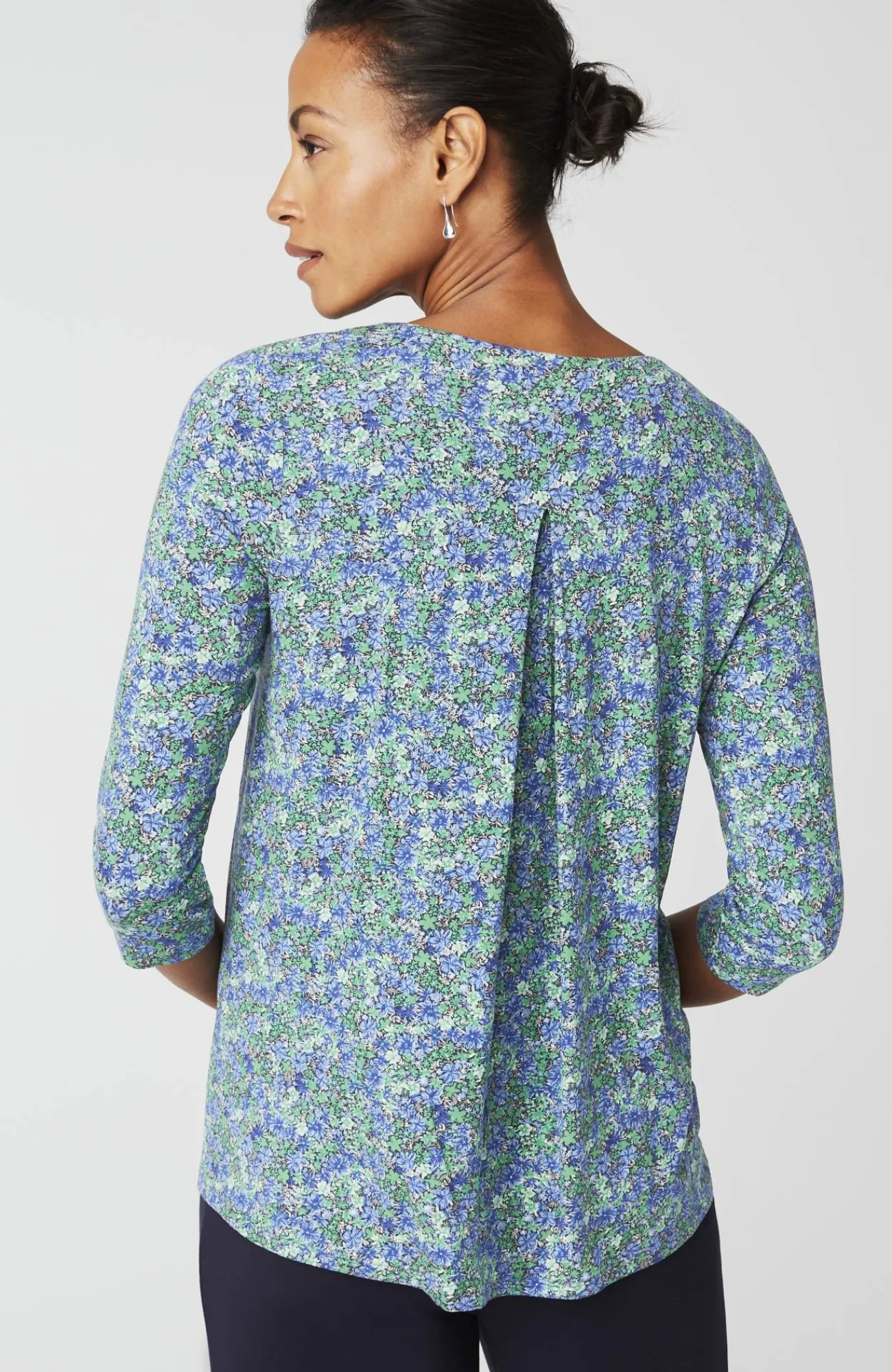 J.Jill Wearever V-Neck Ballet-Sleeve Top Hot