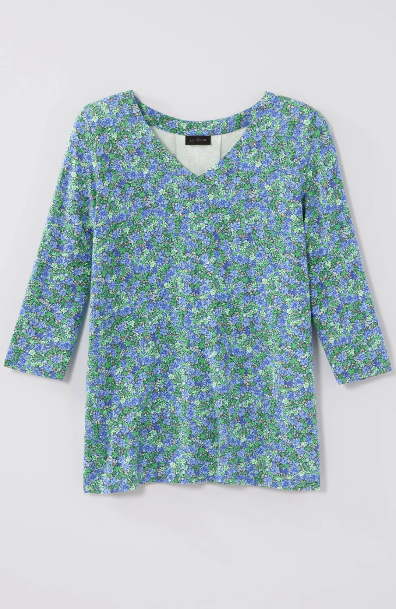 J.Jill Wearever V-Neck Ballet-Sleeve Top Hot
