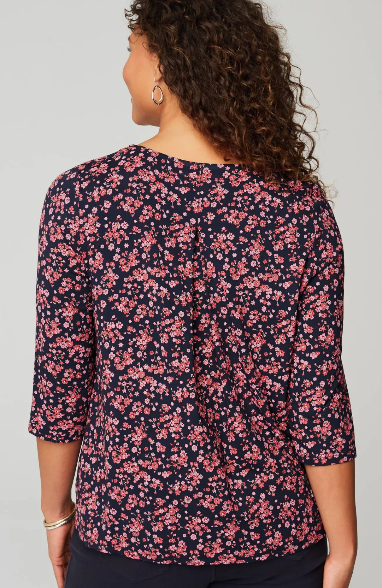 J.Jill Wearever V-Neck Ballet-Sleeve Top Hot