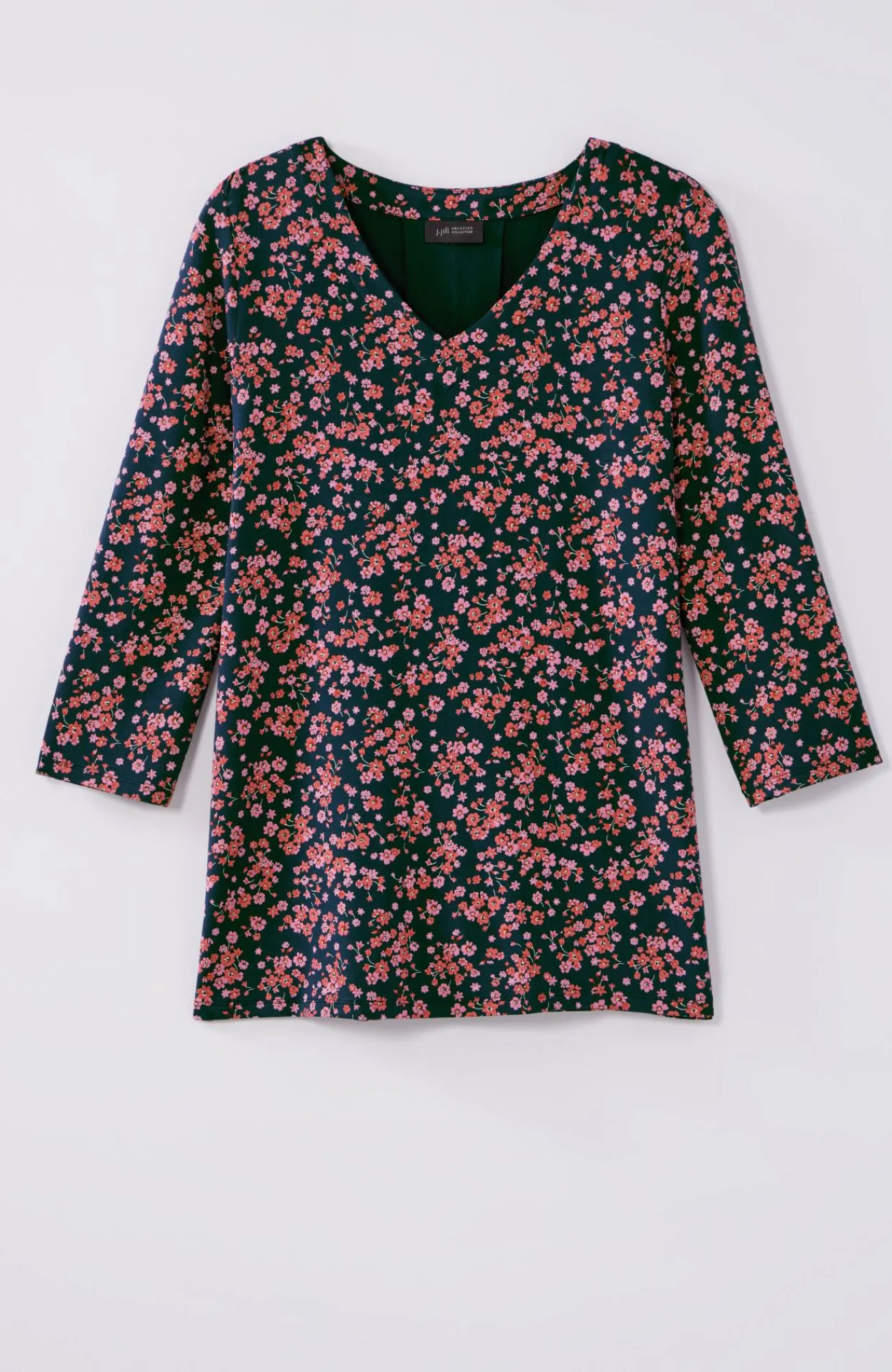 J.Jill Wearever V-Neck Ballet-Sleeve Top Hot