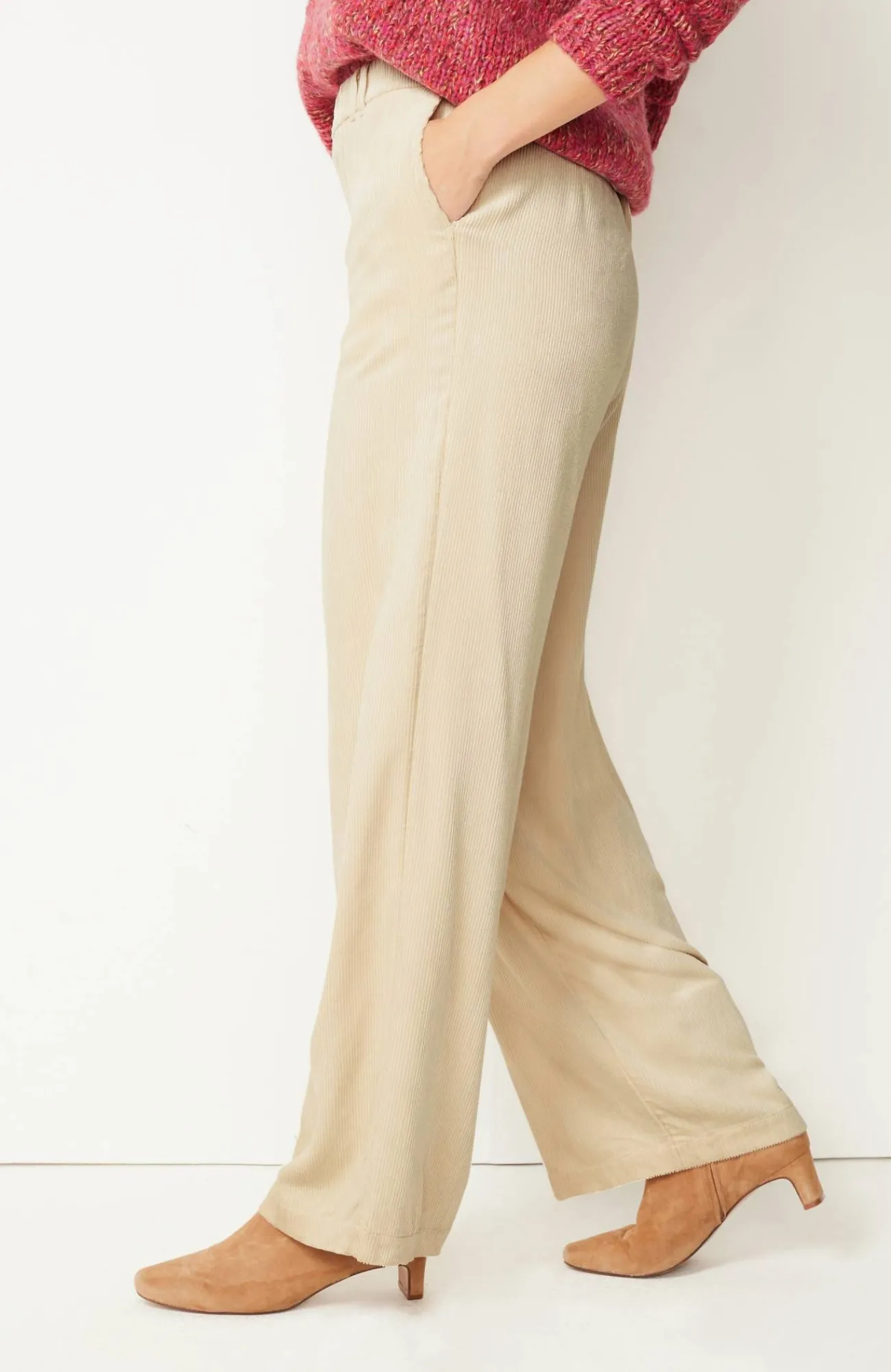 J.Jill Wide-Leg Fluid Cords Barley Best