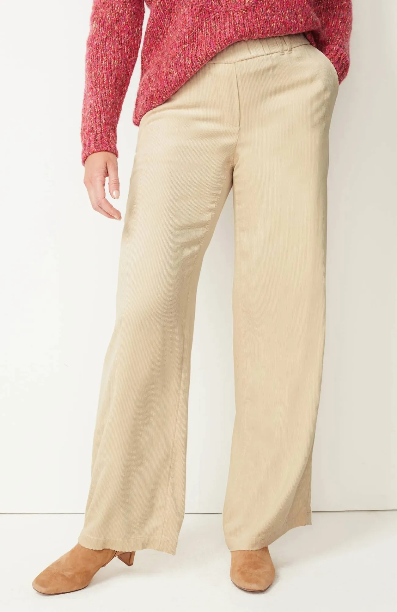J.Jill Wide-Leg Fluid Cords Barley Best