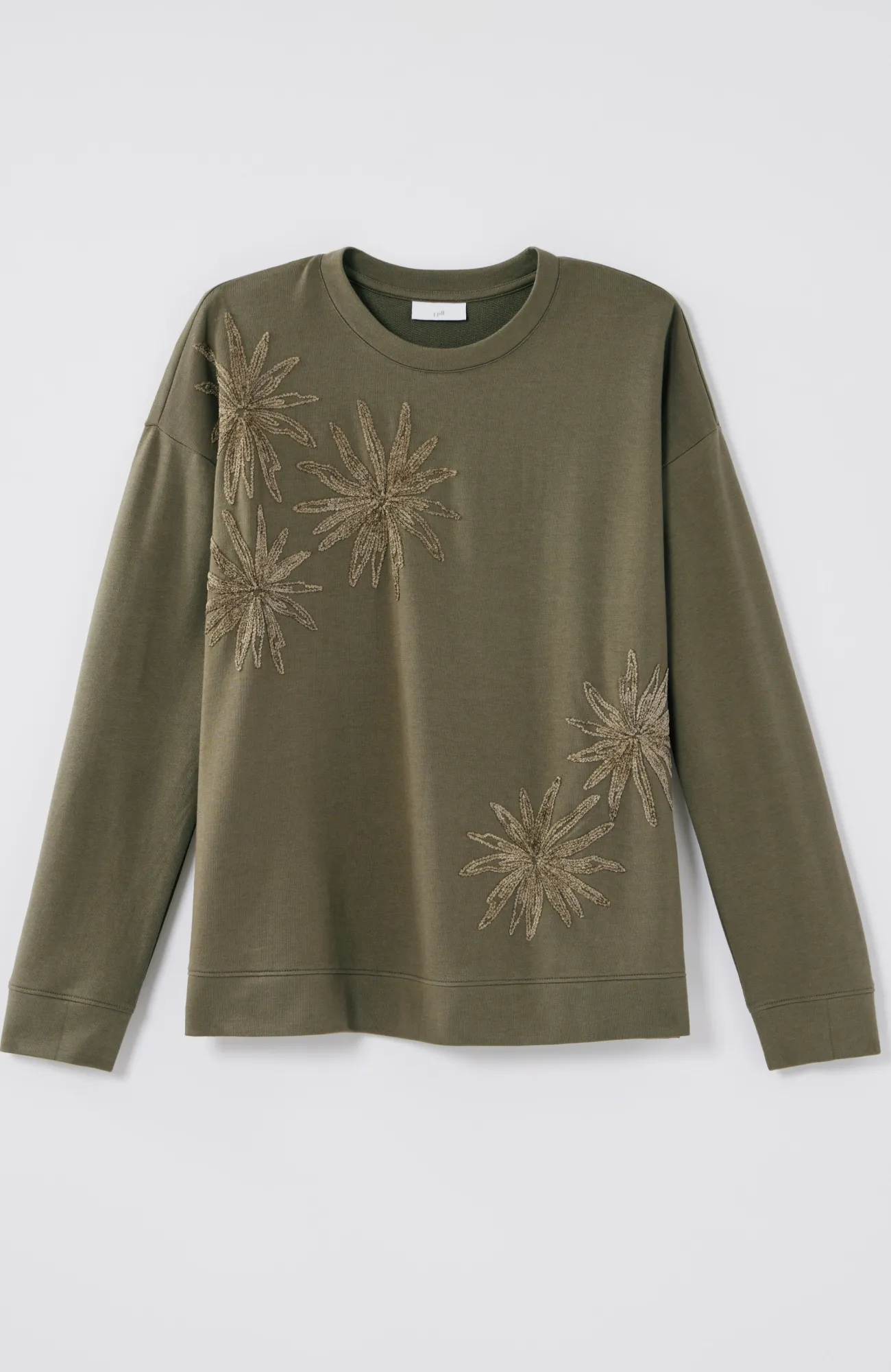 J.Jill Wildflower Embroidered Sweatshirt Best