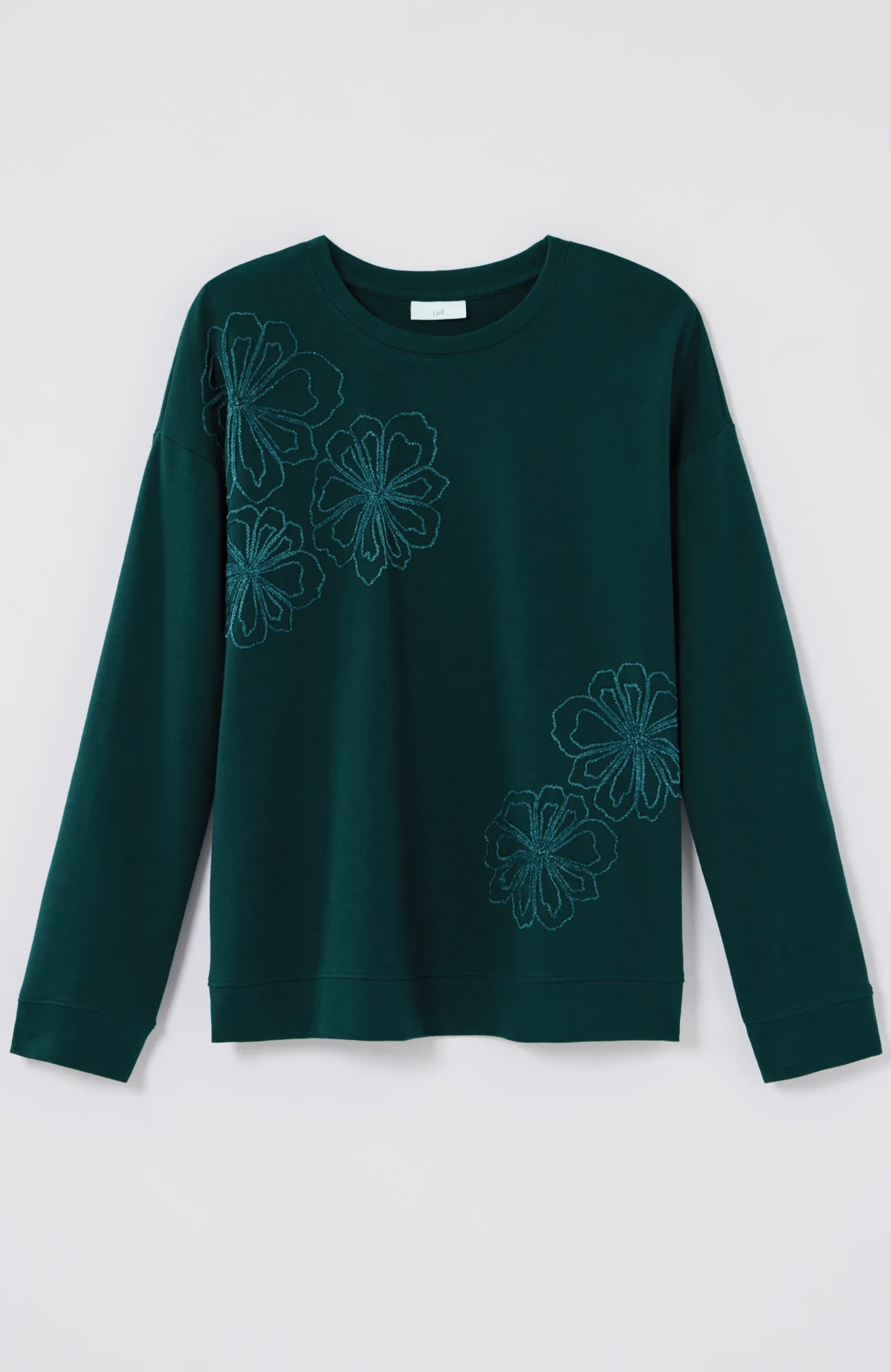 J.Jill Wildflower Embroidered Sweatshirt Best